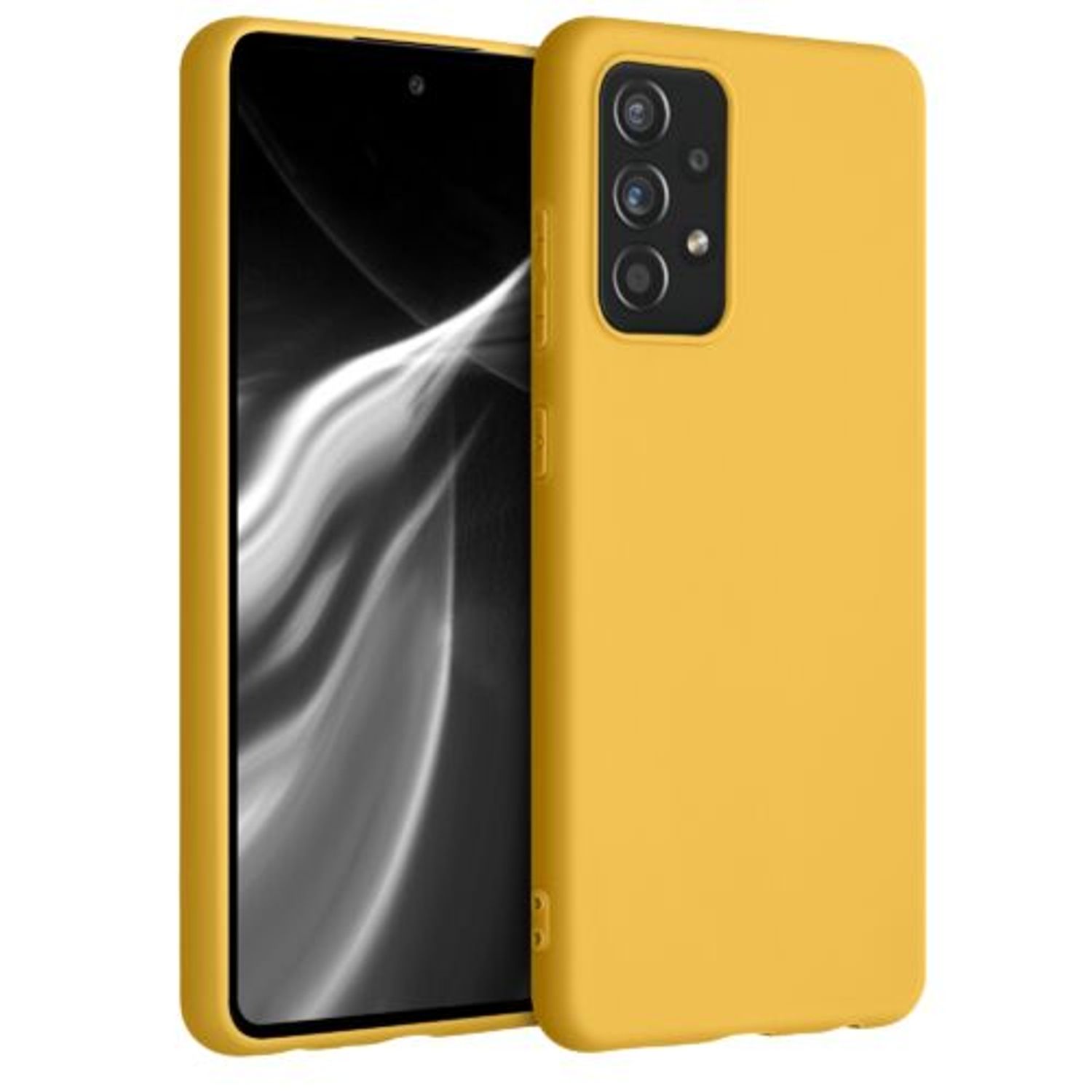 Husa pentru Samsung Galaxy A52, Silicon, Galben, 54346.143 fotografia produsului