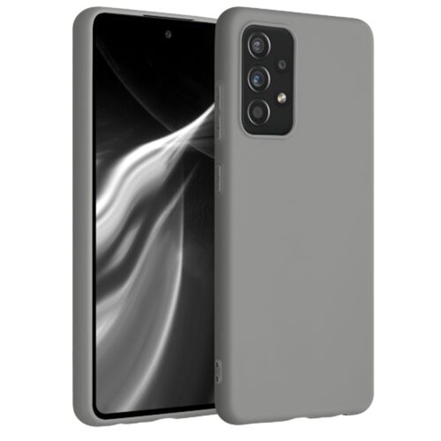 Husa pentru Samsung Galaxy A52, Silicon, Gri, 54346.155 fotografia produsului