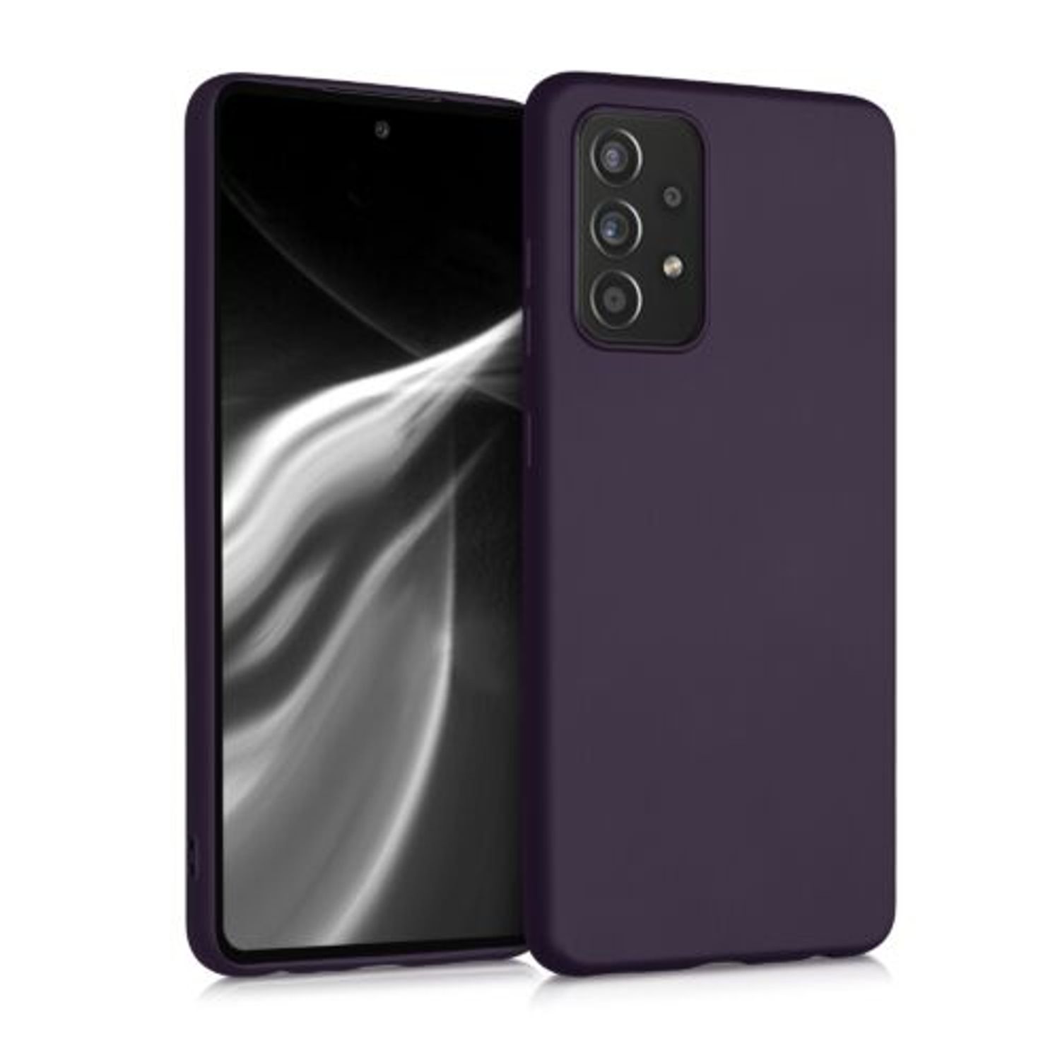 Husa pentru Samsung Galaxy A52, Silicon, Mov, 54351.115 fotografia produsului