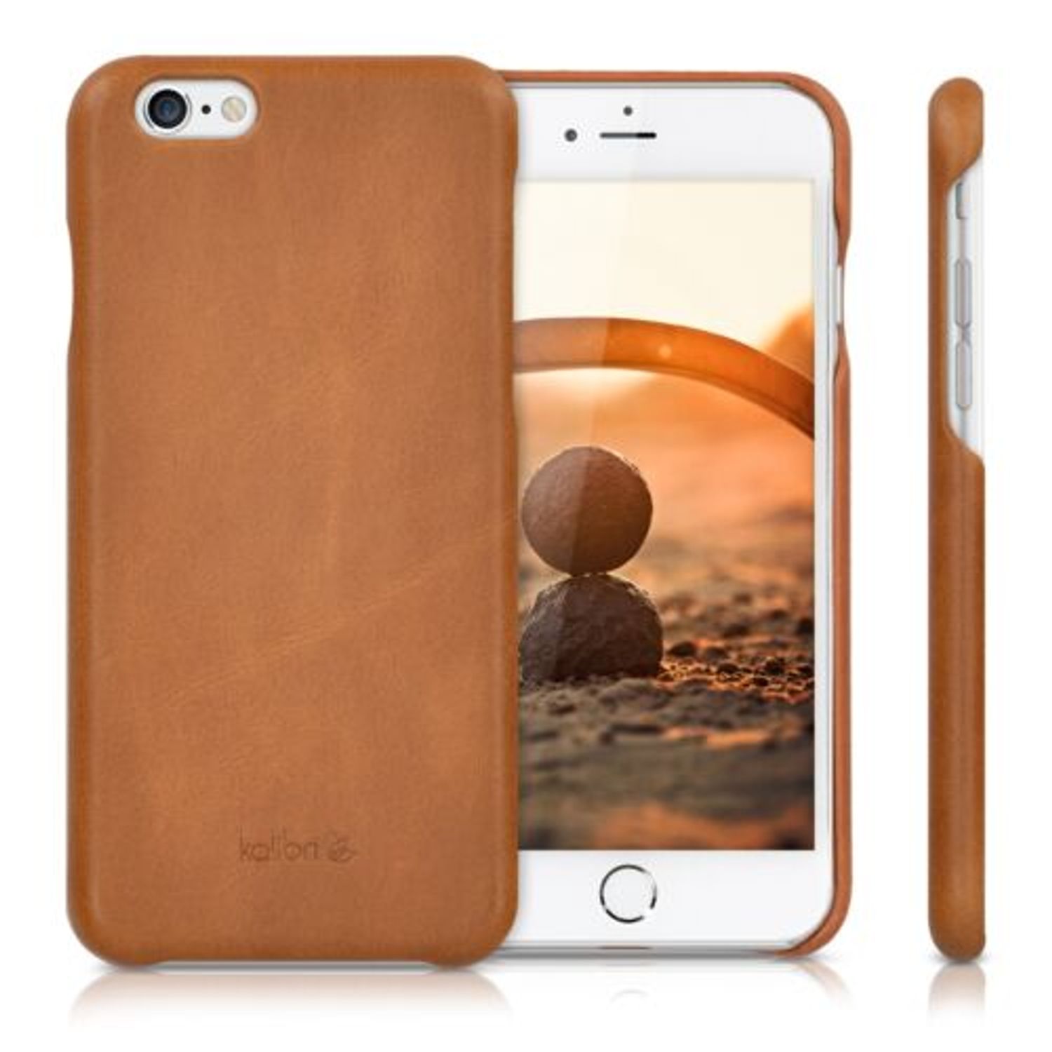Husa pentru Apple iPhone 6/iPhone 6s, Piele naturala, Maro, 38961.83 fotografia produsului View 2 L