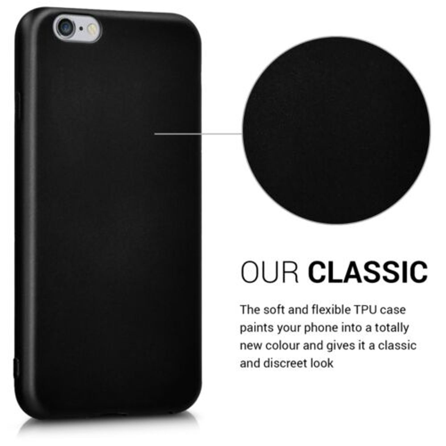 Husa pentru Apple iPhone 6/iPhone 6s, Silicon, Negru, 40349.68 fotografia produsului View 4 L