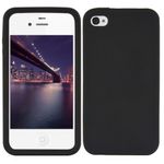Husa pentru Apple iPhone 4/iPhone 4s, Silicon, Negru, 10719 fotografia produsului