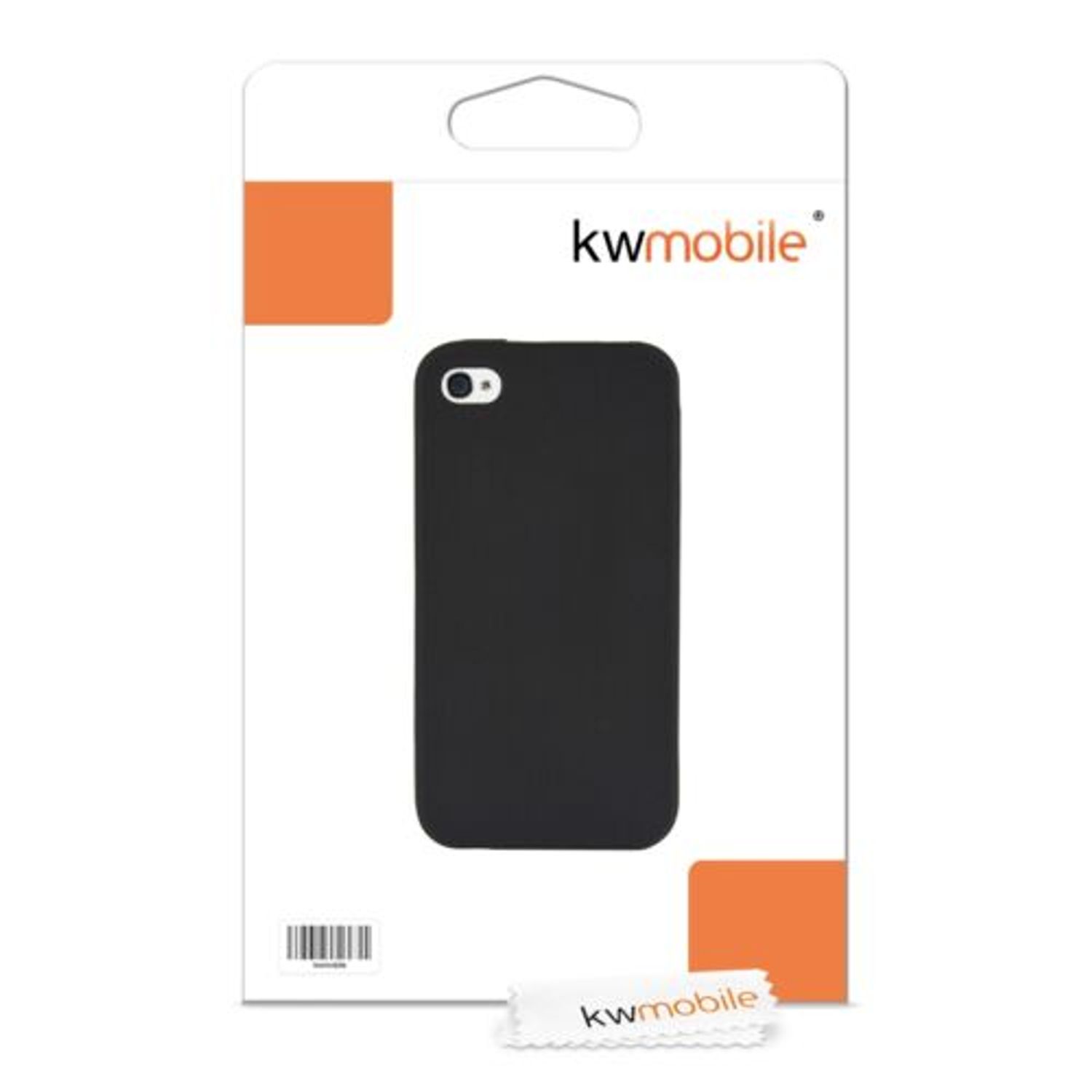 Husa pentru Apple iPhone 4/iPhone 4s, Silicon, Negru, 10719 fotografia produsului View 6 L