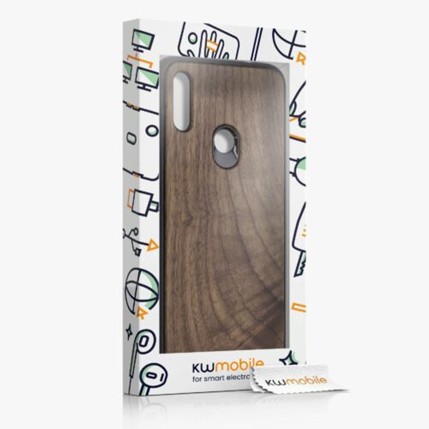 Husa pentru Xiaomi Redmi Note 7/Redmi Note 7 Pro, Lemn, Maro, 50046.18 fotografia produsului View 6 L