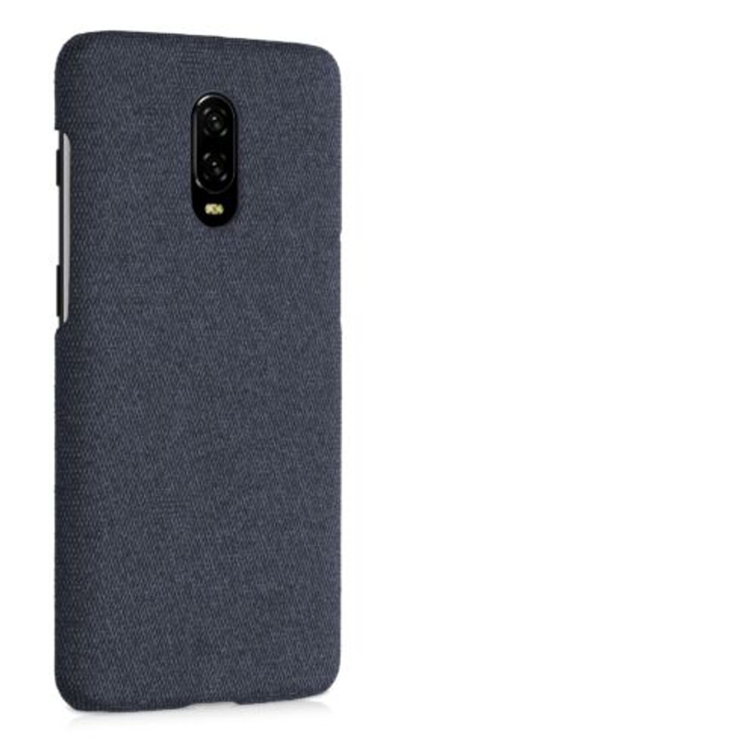 Husa pentru OnePlus 6T, Textil, Albastru, 55763.17 fotografia produsului View 8 L