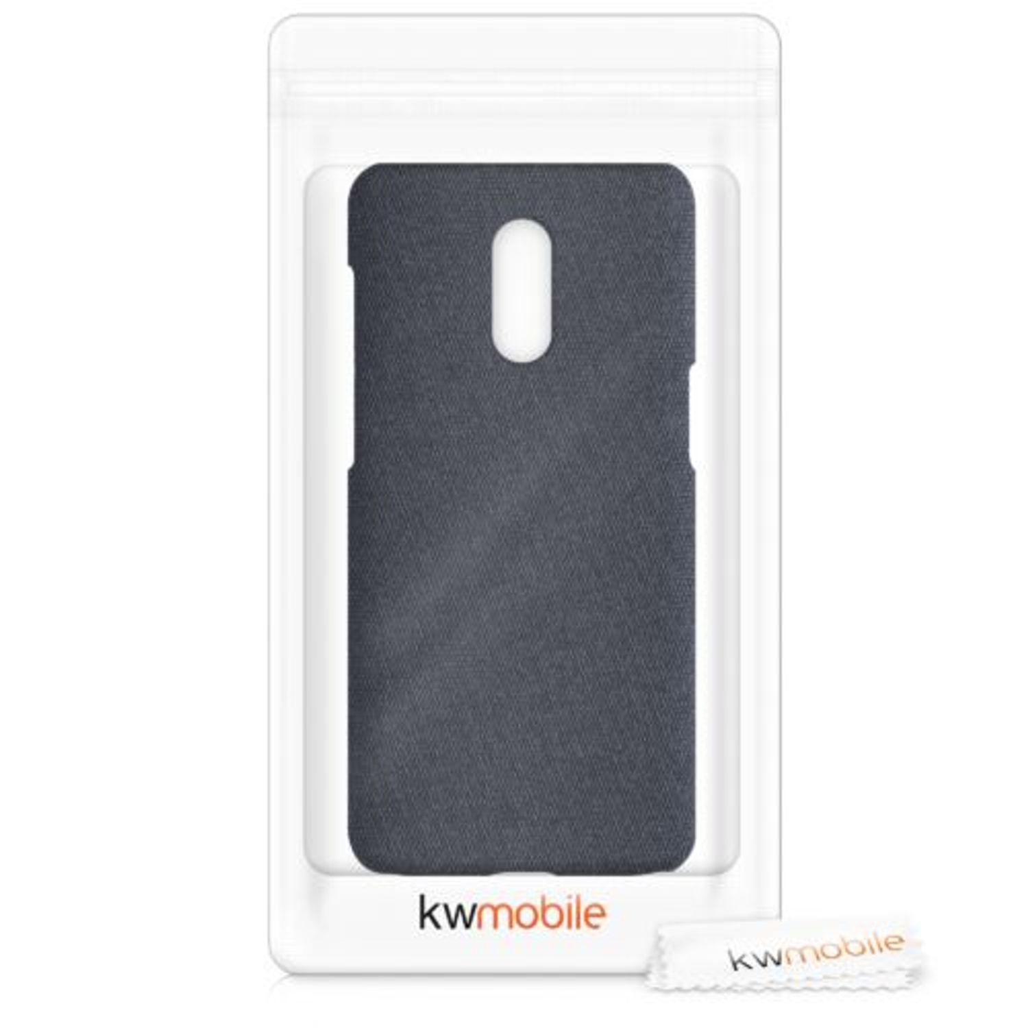 Husa pentru OnePlus 6T, Textil, Albastru, 55763.17 fotografia produsului View 7 L