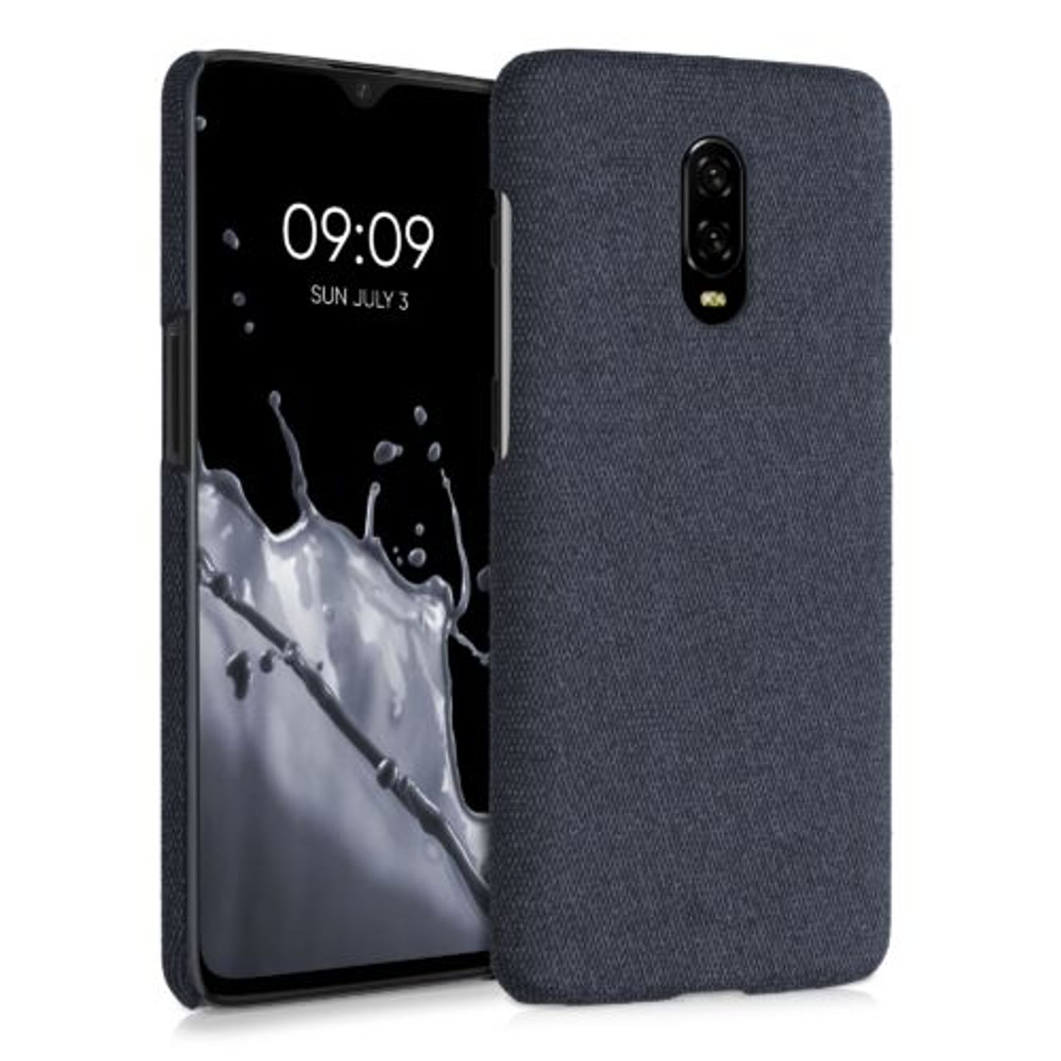 Husa pentru OnePlus 6T, Textil, Albastru, 55763.17 fotografia produsului