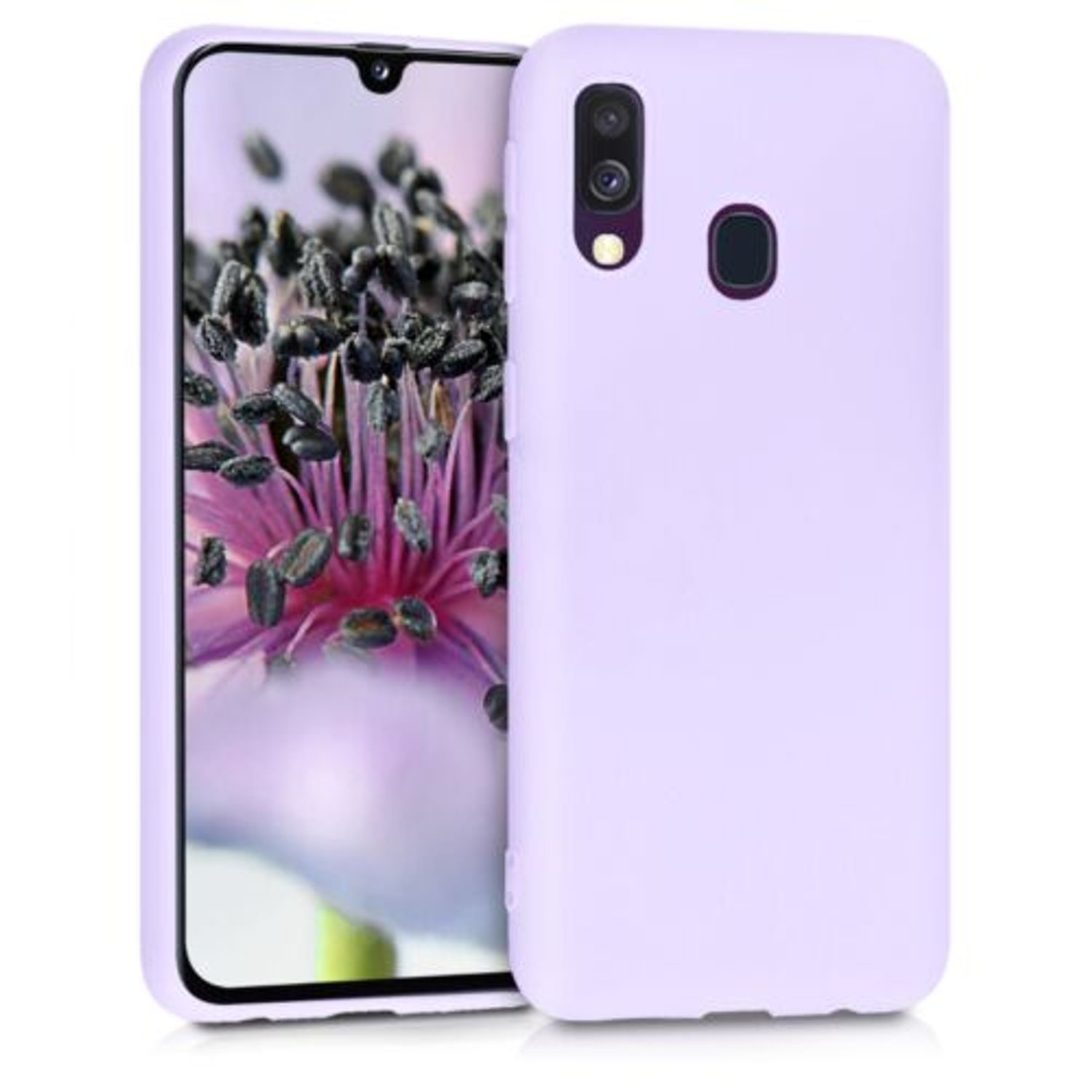 Husa pentru Samsung Galaxy A40, Silicon, Mov, 48547.108 fotografia produsului