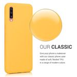 Husa pentru Samsung Galaxy A70, Silicon, Galben, 48427.143 fotografia produsului View 4 S