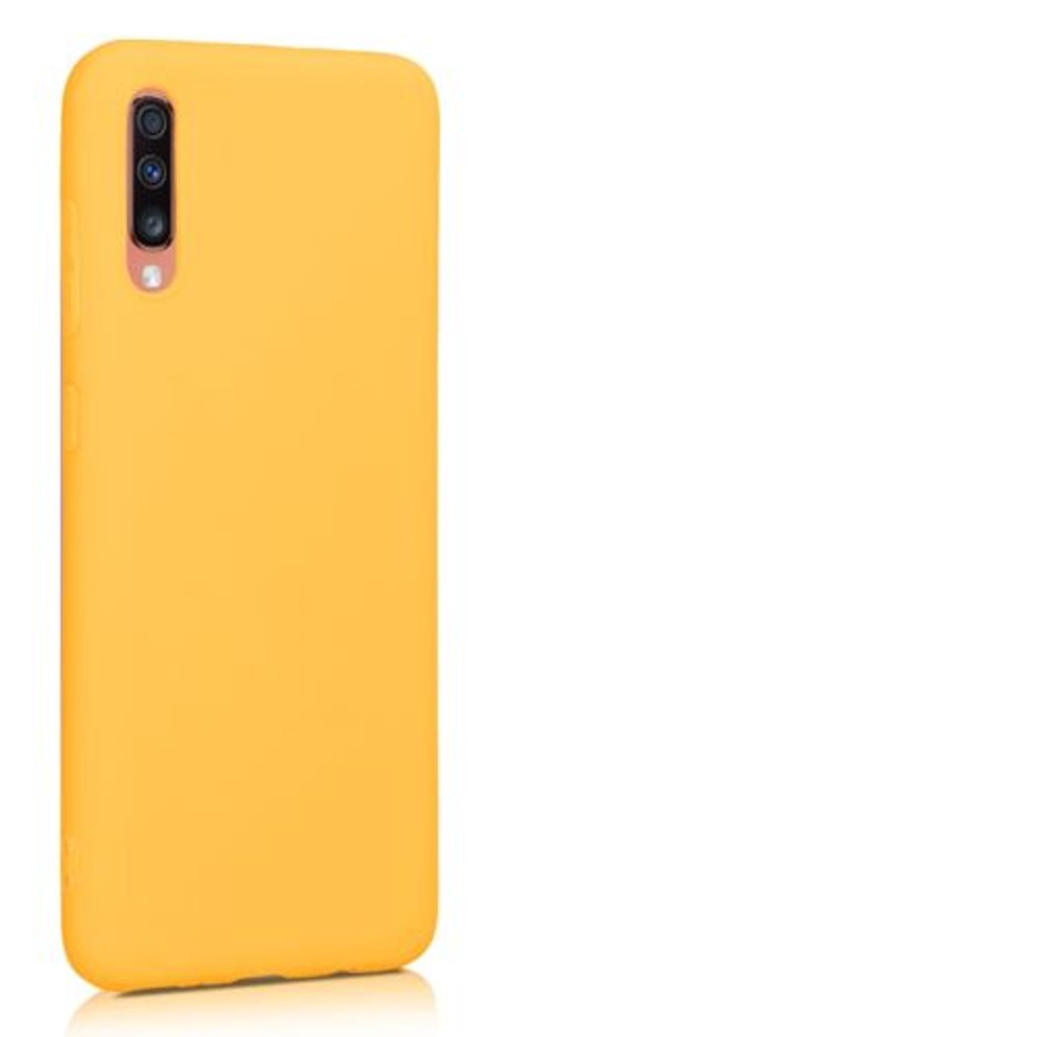 Husa pentru Samsung Galaxy A70, Silicon, Galben, 48427.143 fotografia produsului View 8 L