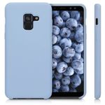 Husa pentru Samsung Galaxy A8 (2018), Silicon, Albastru, 46378.58 fotografia produsului View 2 S