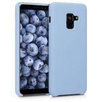 Husa pentru Samsung Galaxy A8 (2018), Silicon, Albastru, 46378.58 fotografia produsului