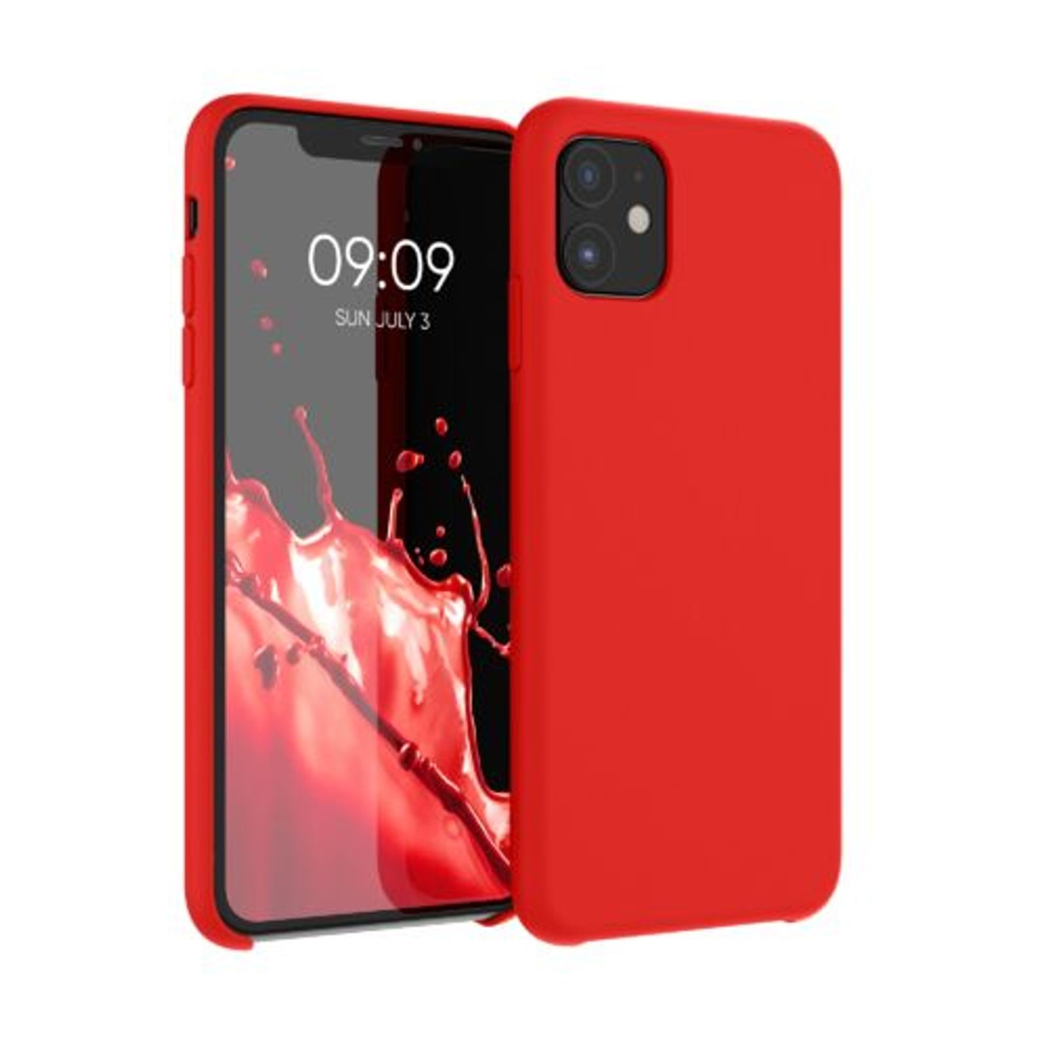 Husa pentru Apple iPhone 11, Silicon, Rosu, 49724.09 fotografia produsului