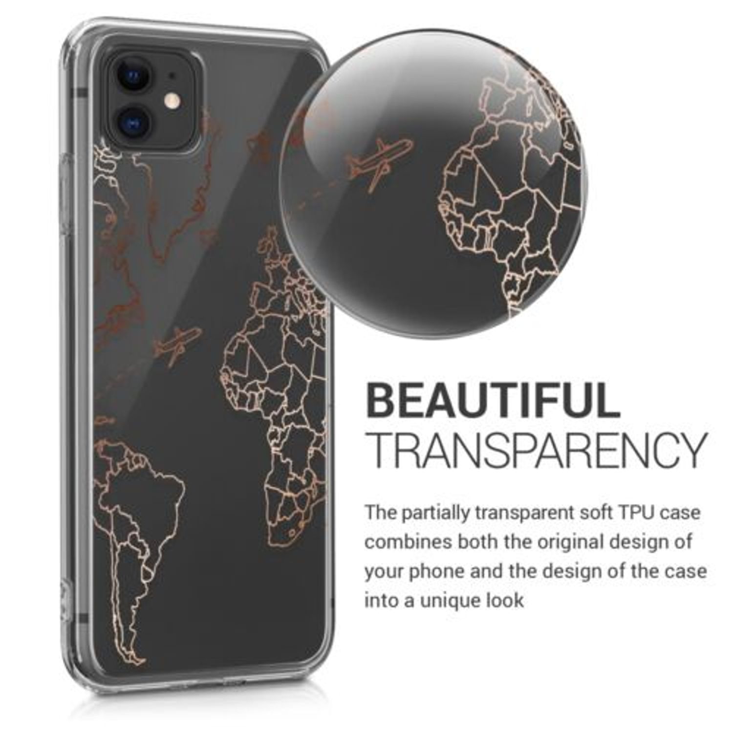 Husa pentru Apple iPhone 11, Silicon, Rose Gold, 49785.25 fotografia produsului View 4 L