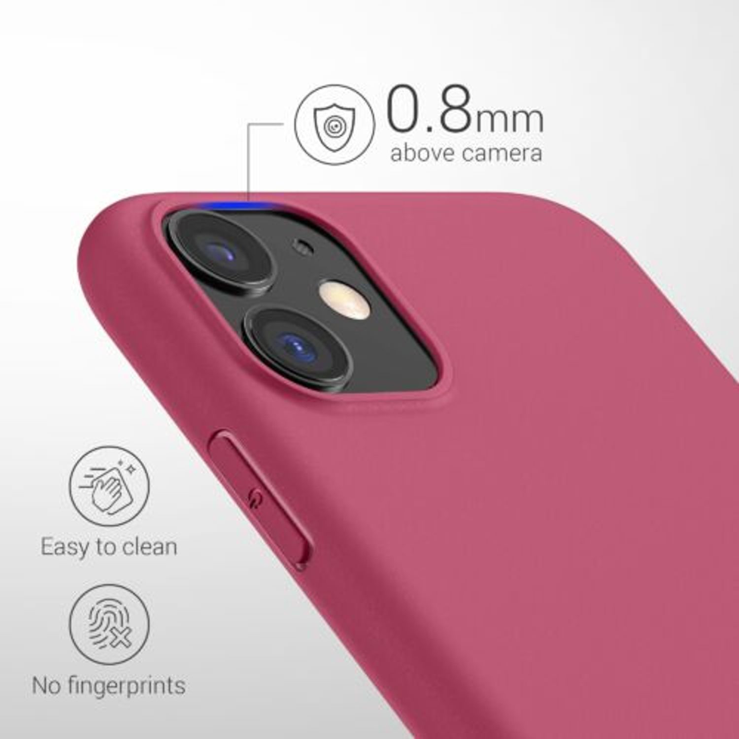 Husa pentru Apple iPhone 11, Silicon, Violet, 49787.100 fotografia produsului View 4 L