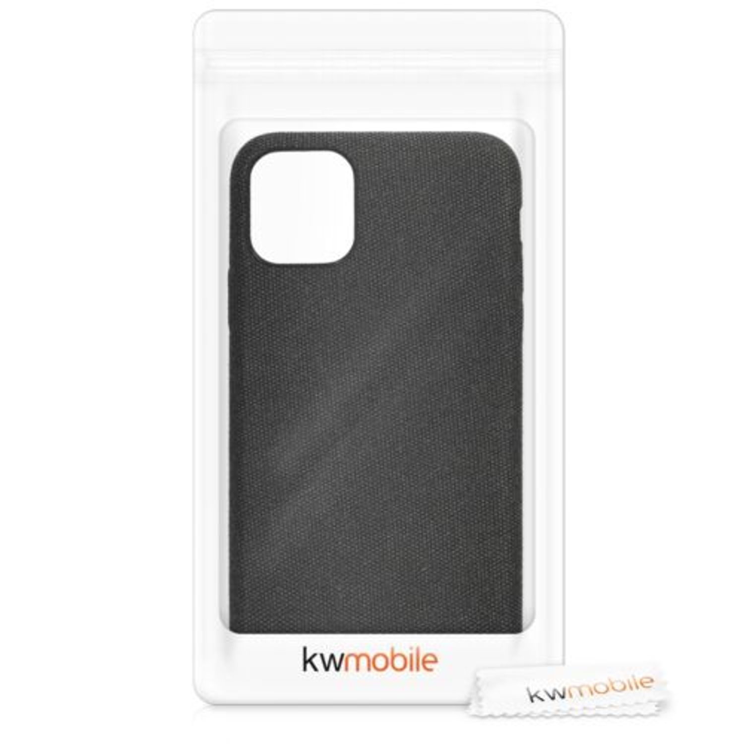 Husa pentru Apple iPhone 11 Pro, Textil, Gri, 49804.19 fotografia produsului View 7 L