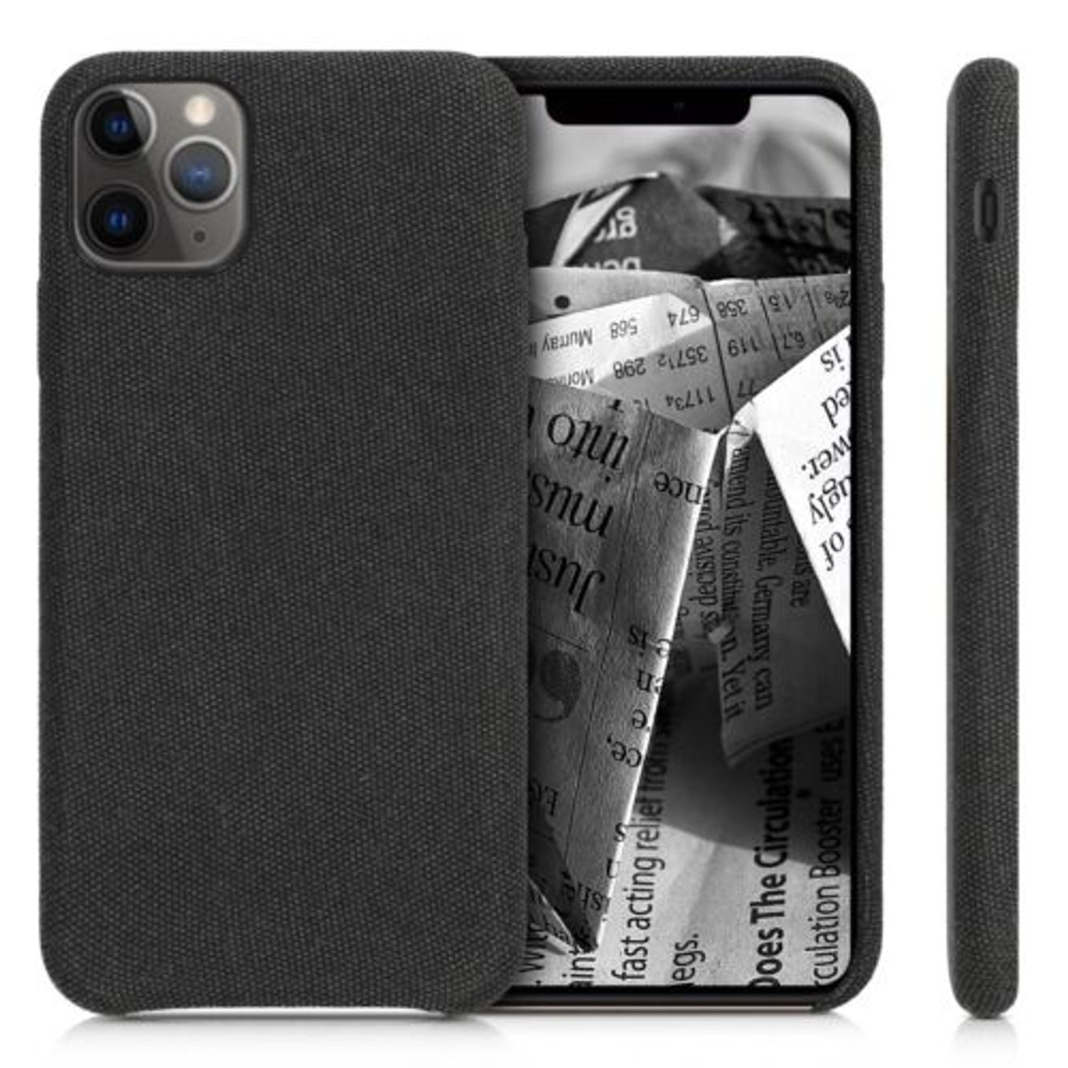 Husa pentru Apple iPhone 11 Pro, Textil, Gri, 49804.19 fotografia produsului View 2 L
