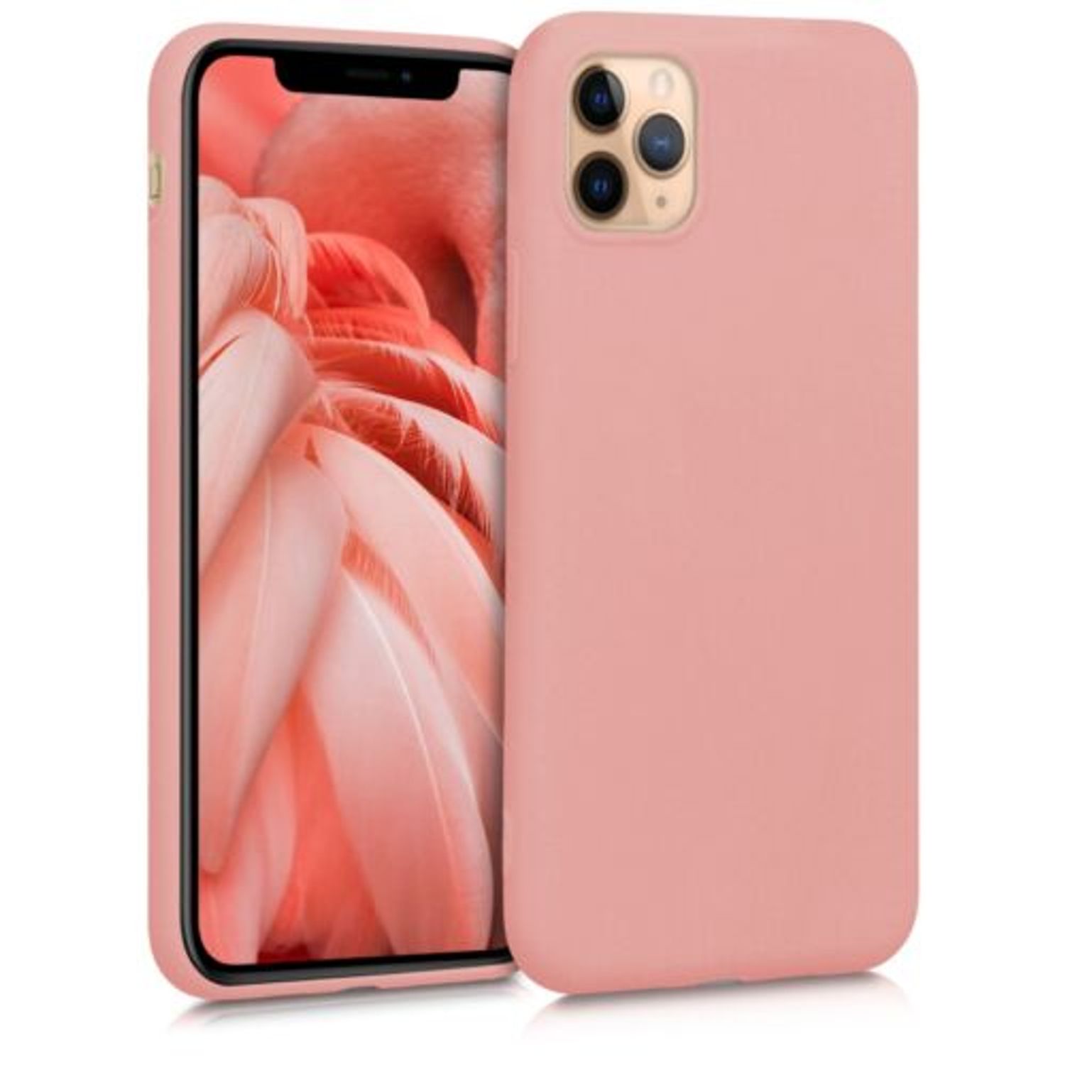 Husa pentru Apple iPhone 11 Pro, Silicon, Rose Gold, 49788.89 fotografia produsului