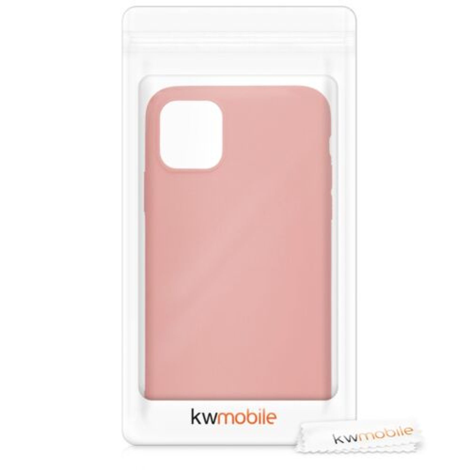 Husa pentru Apple iPhone 11 Pro, Silicon, Rose Gold, 49788.89 fotografia produsului View 7 L