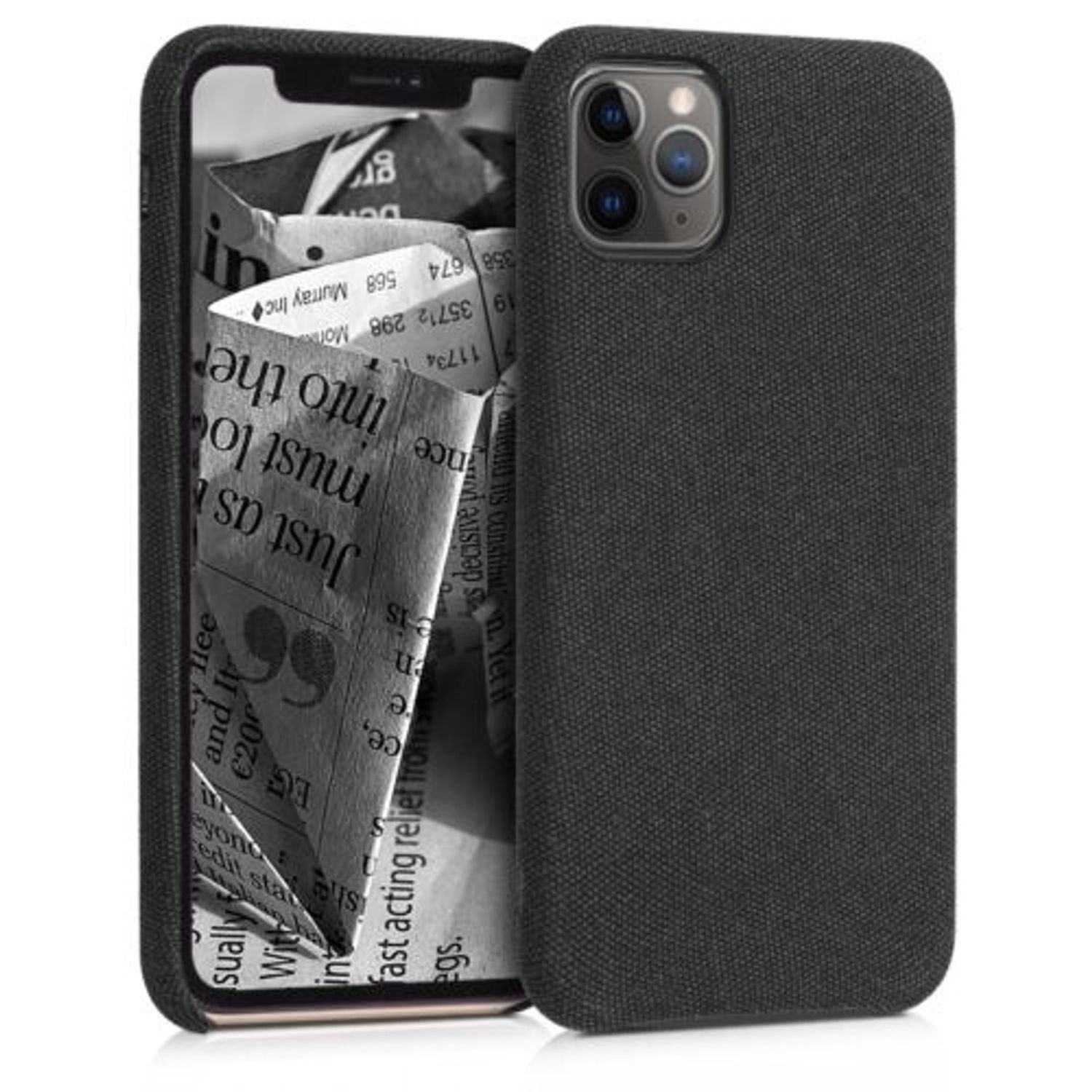 Husa pentru Apple iPhone 11 Pro, Textil, Gri, 49804.19 fotografia produsului