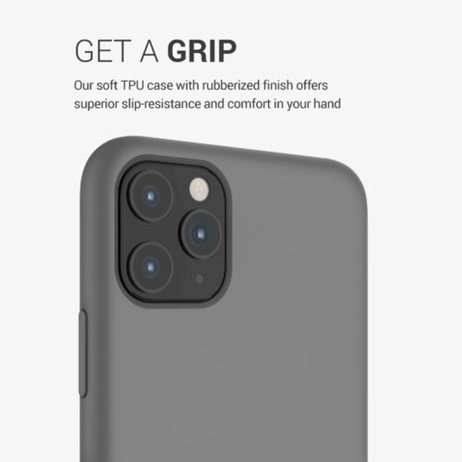 Husa pentru Apple iPhone 11 Pro Max, Silicon, Gri, 49725.155 fotografia produsului View 7 L