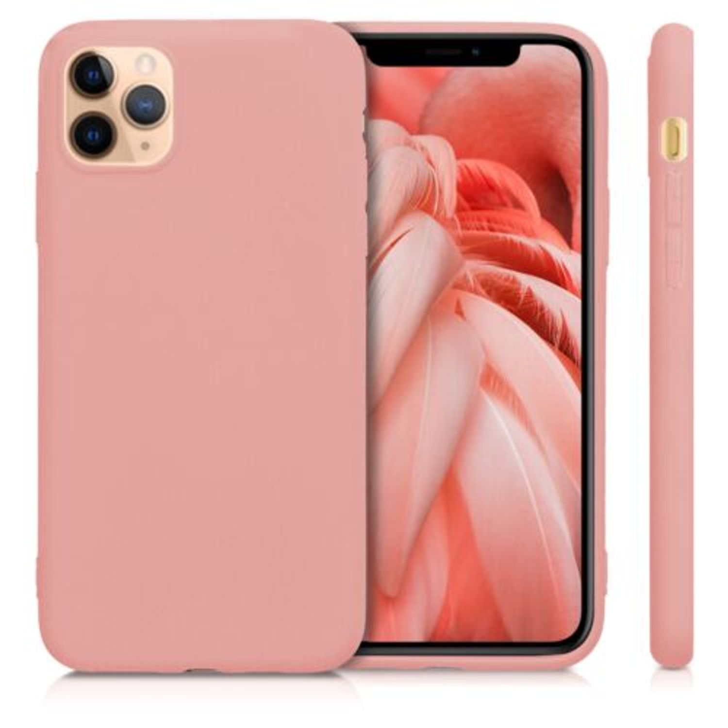 Husa pentru Apple iPhone 11 Pro, Silicon, Rose Gold, 49788.89 fotografia produsului View 2 L