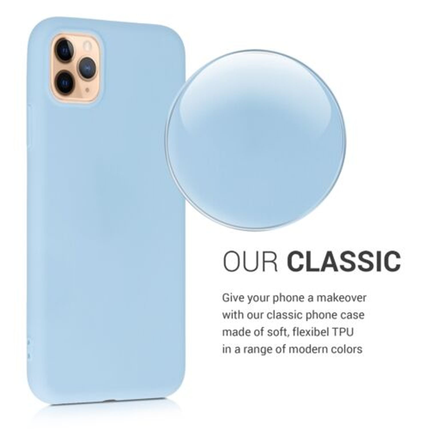 Husa pentru Apple iPhone 11 Pro Max, Silicon, Albastru, 49789.58 fotografia produsului View 4 L