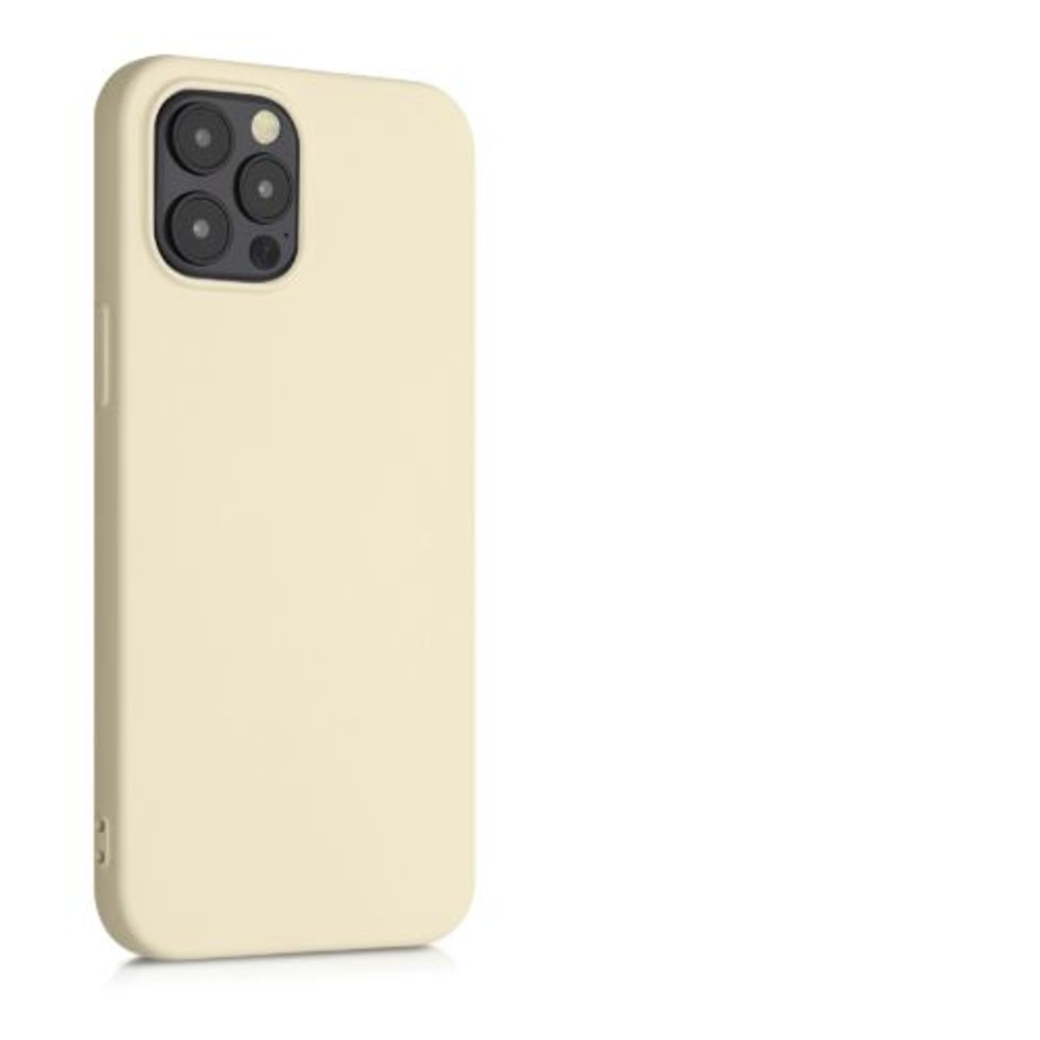 Husa pentru Apple iPhone 12 Pro Max, Silicon, Crem, 52714.210 fotografia produsului View 9 L