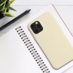 Husa pentru Apple iPhone 12 Pro Max, Silicon, Crem, 52714.210 fotografia produsului View 3 S