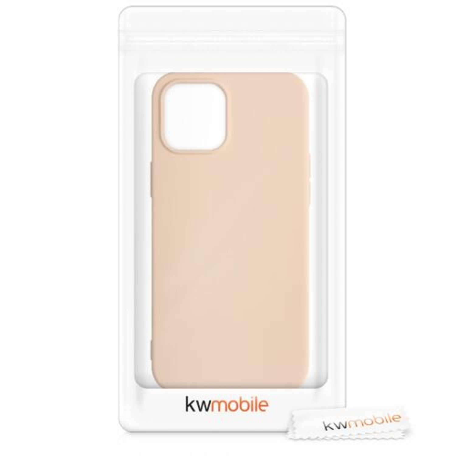 Husa pentru Apple iPhone 12 Pro Max, Silicon, Crem, 52714.154 fotografia produsului View 7 L