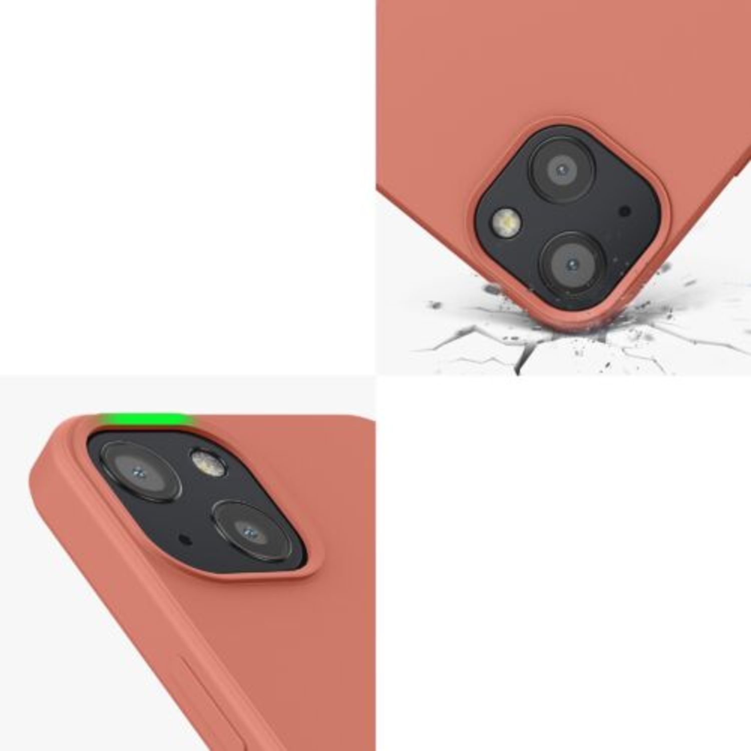 Husa pentru iPhone 13, Silicon, Rose Gold, 55948.215 fotografia produsului View 9 L