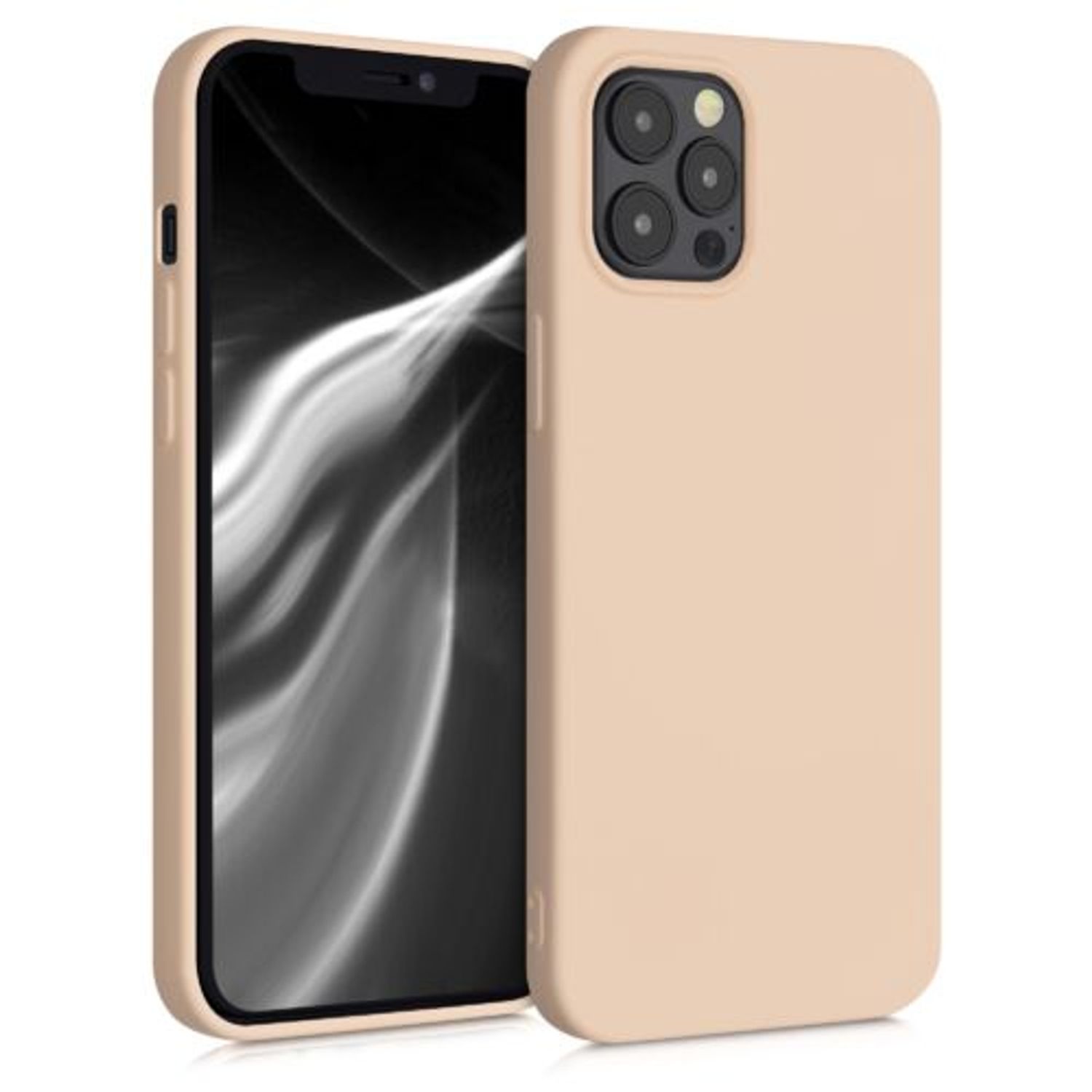 Husa pentru Apple iPhone 12 Pro Max, Silicon, Crem, 52714.154 fotografia produsului