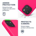 Husa pentru iPhone 13 Mini, Silicon, Roz, 55877.77 fotografia produsului View 4 S