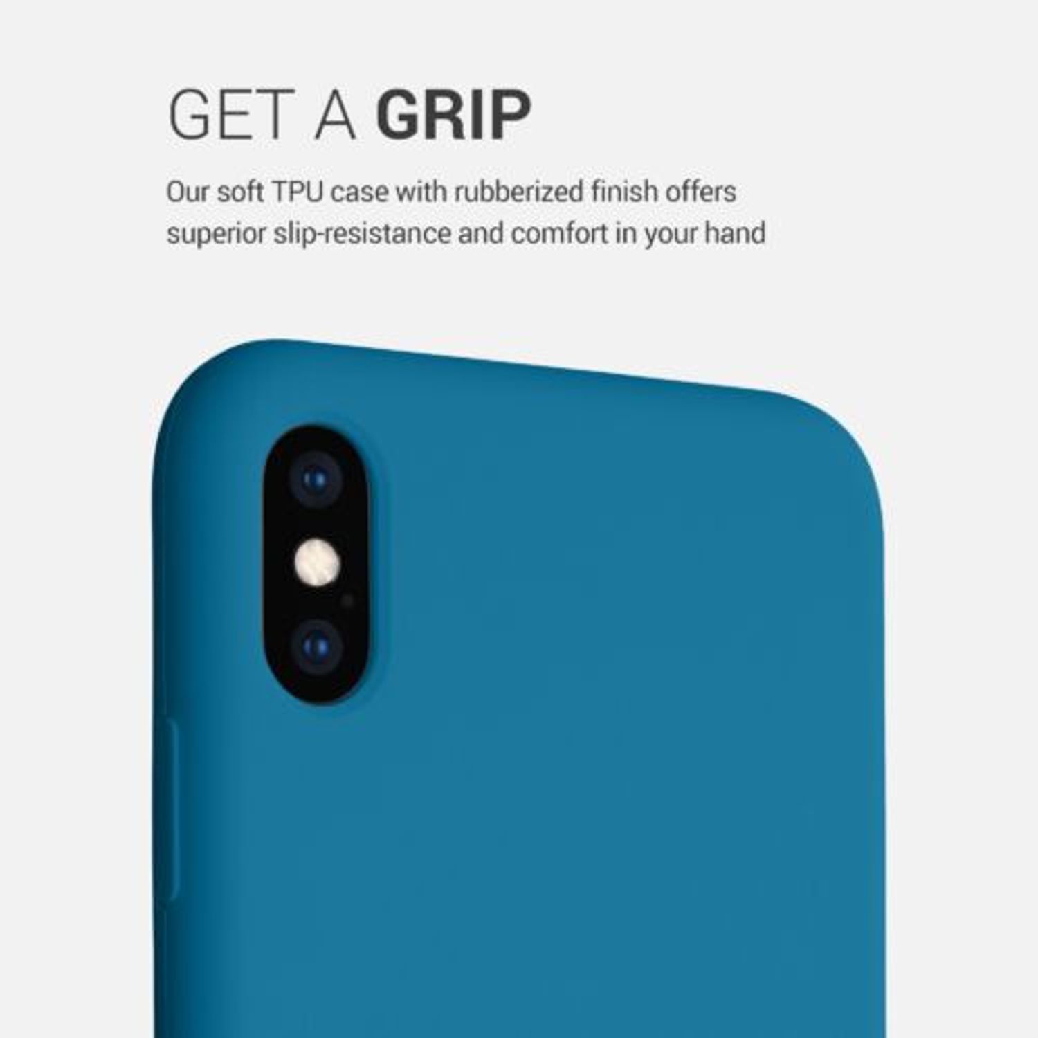 Husa pentru iPhone XS Max, Silicon, Albastru, 45909.224 fotografia produsului View 3 L