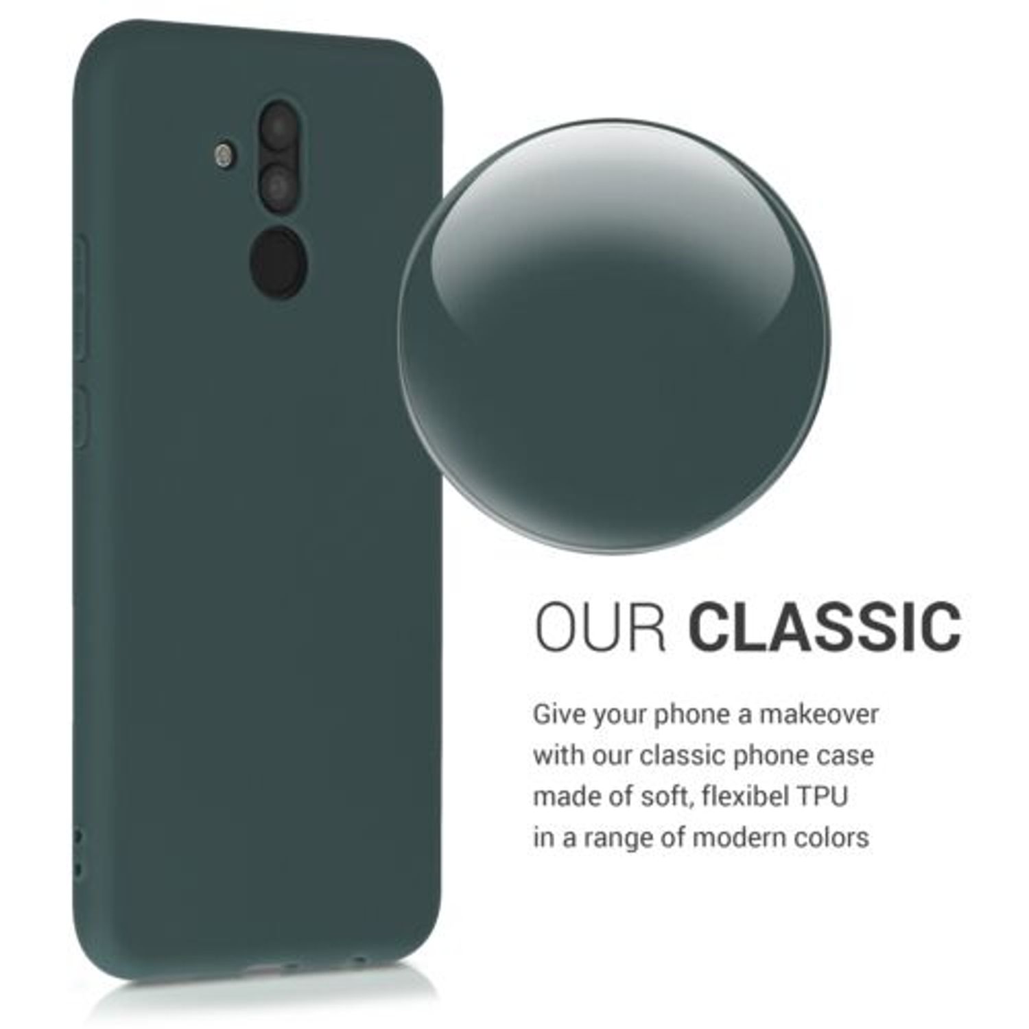 Husa pentru Huawei Mate 20 Lite, Silicon, Verde, 46202.171 fotografia produsului View 4 L