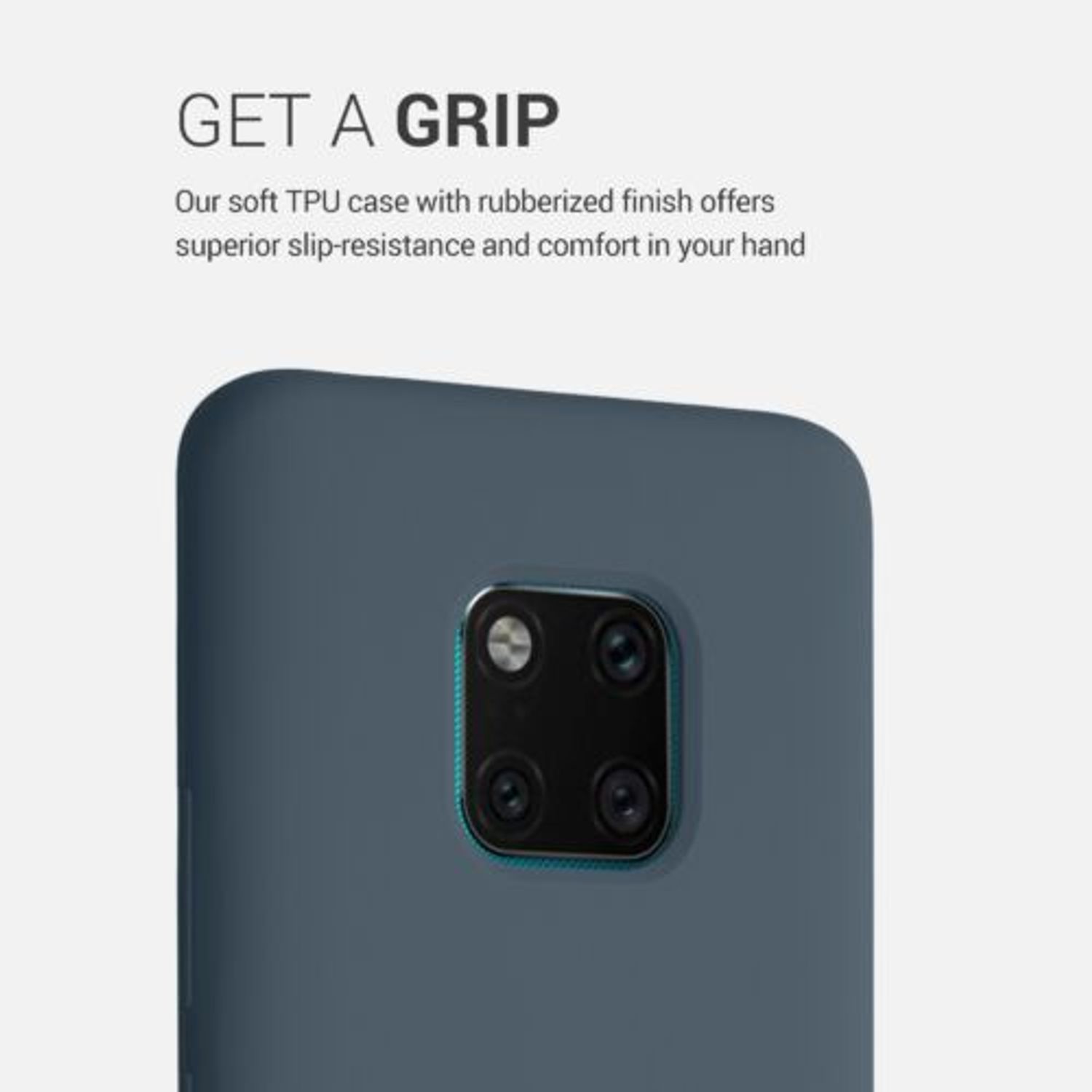 Husa pentru Huawei Mate 20 Pro, Silicon, Albastru, 52287.202 fotografia produsului View 4 L