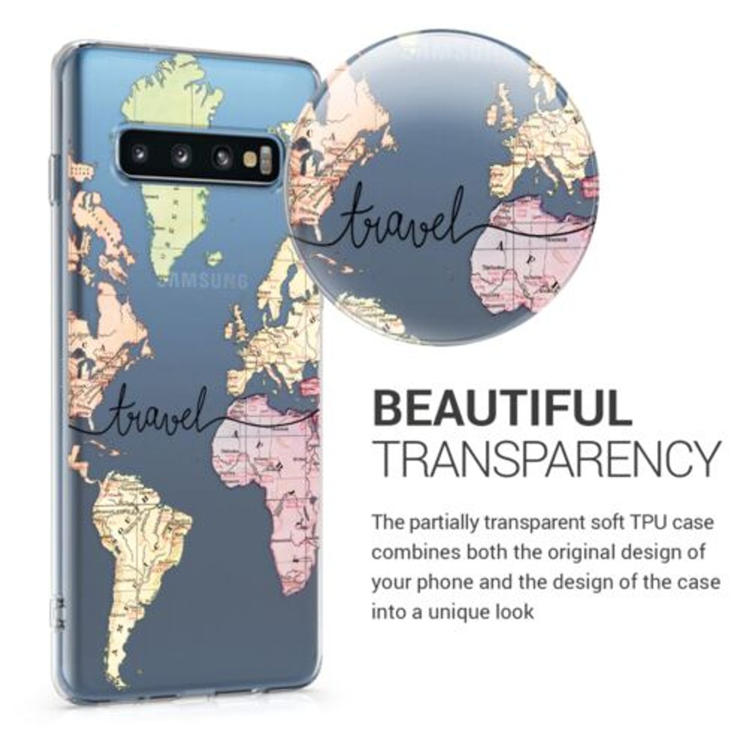 Husa pentru Samsung Galaxy S10, Silicon, Multicolor, 47448.06 fotografia produsului View 4 L