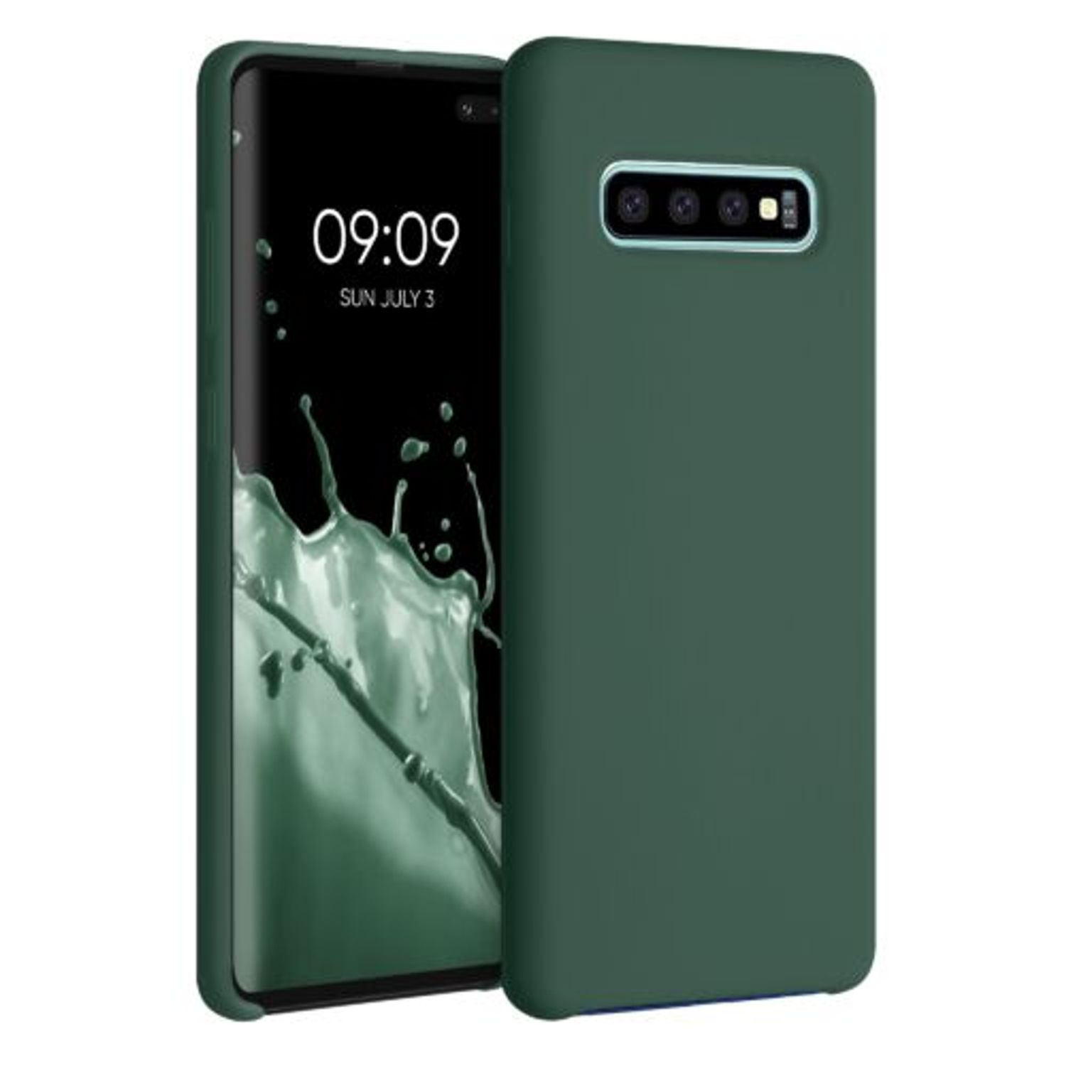 Husa pentru Samsung Galaxy S10 Plus, Silicon, Verde, 49028.169 fotografia produsului