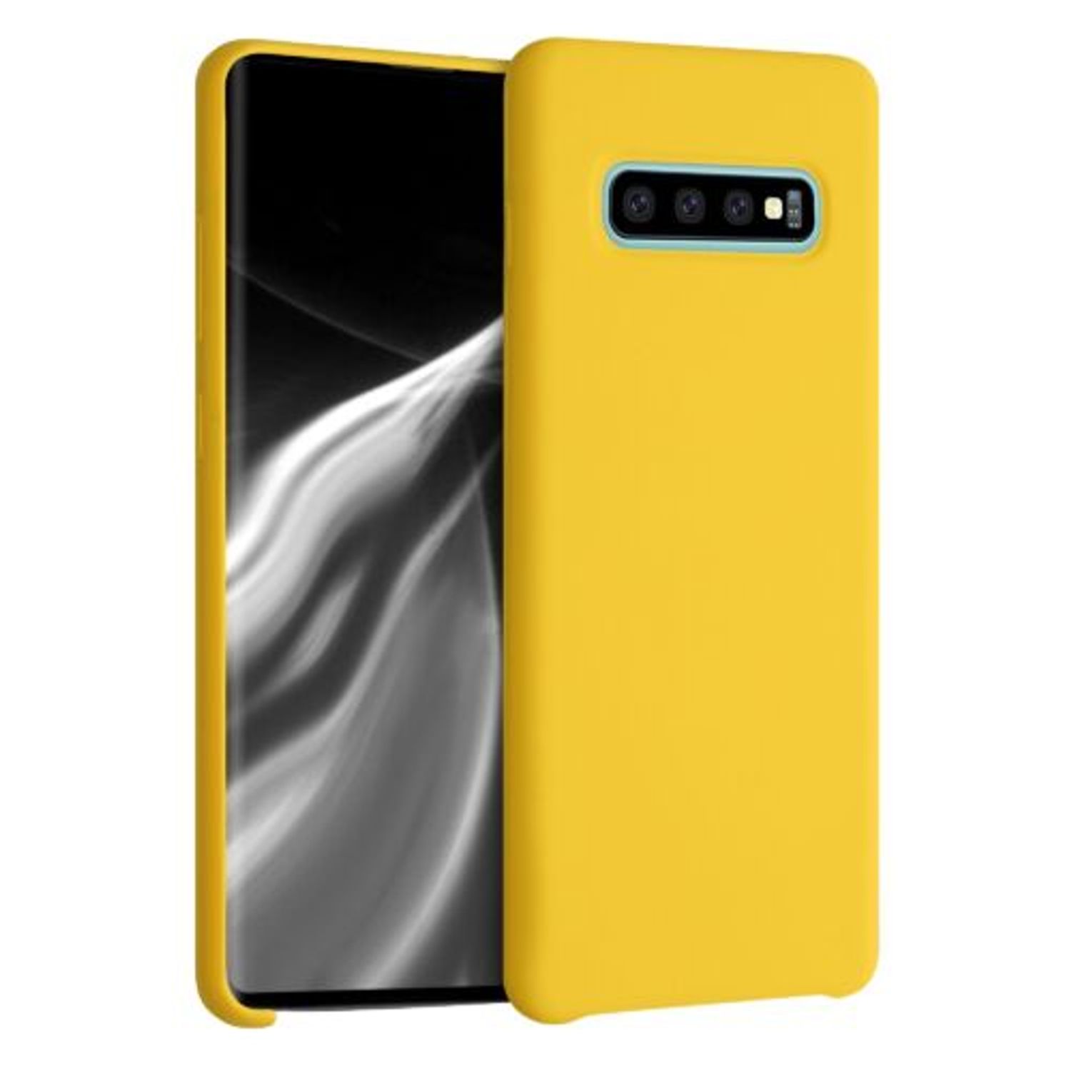 Husa pentru Samsung Galaxy S10 Plus, Silicon, Galben, 49028.143 fotografia produsului