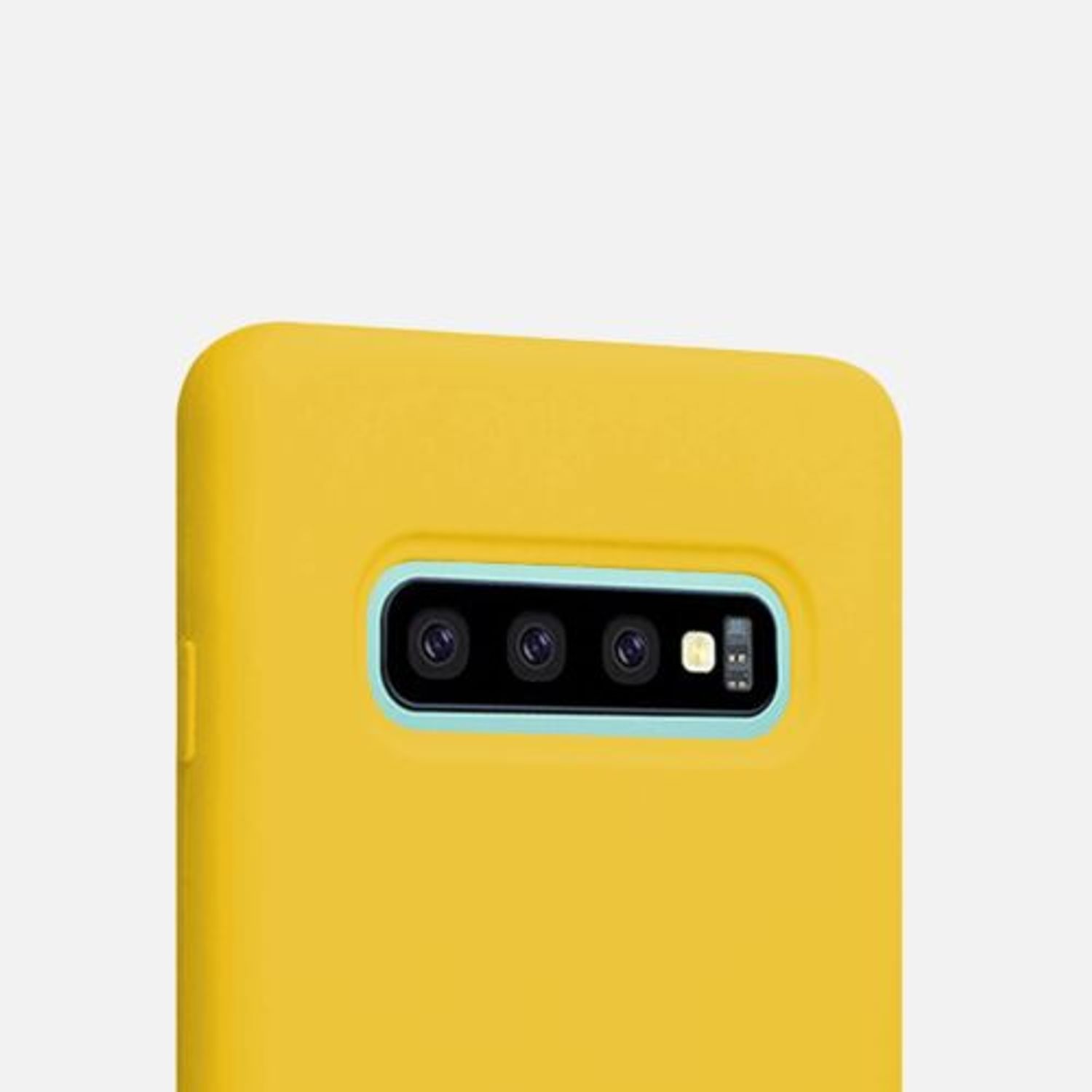Husa pentru Samsung Galaxy S10 Plus, Silicon, Galben, 49028.143 fotografia produsului View 8 L