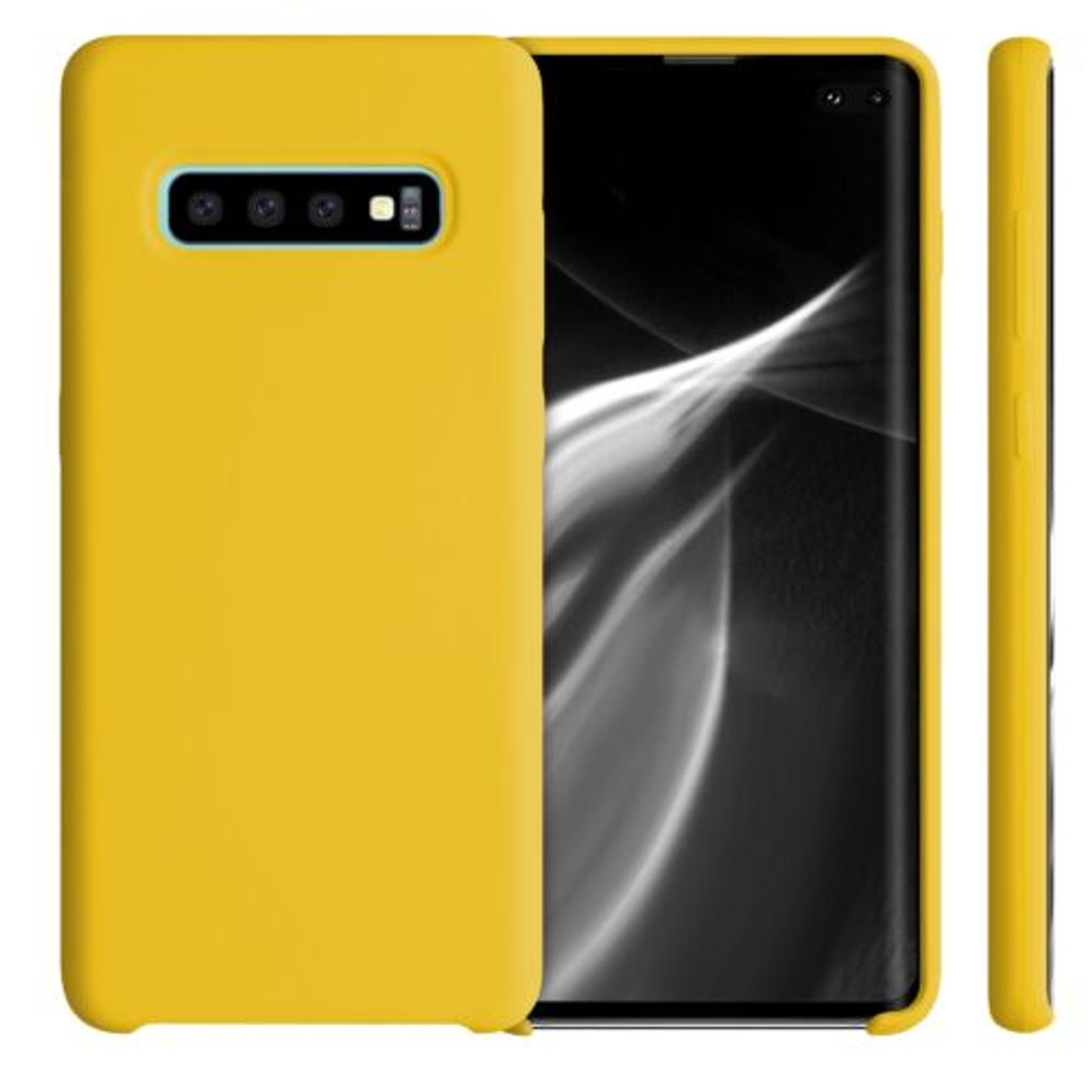 Husa pentru Samsung Galaxy S10 Plus, Silicon, Galben, 49028.143 fotografia produsului View 2 L