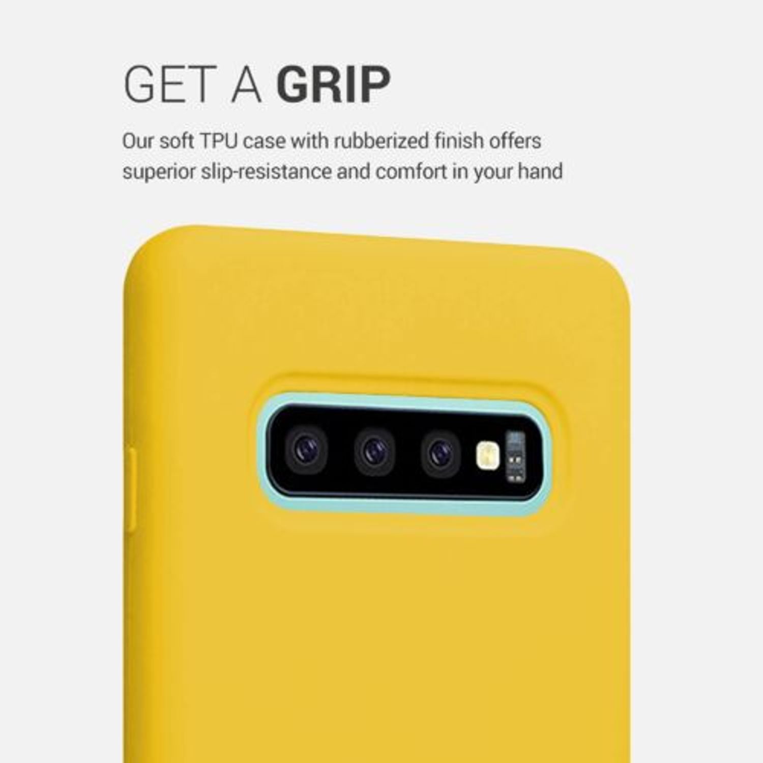 Husa pentru Samsung Galaxy S10 Plus, Silicon, Galben, 49028.143 fotografia produsului View 4 L