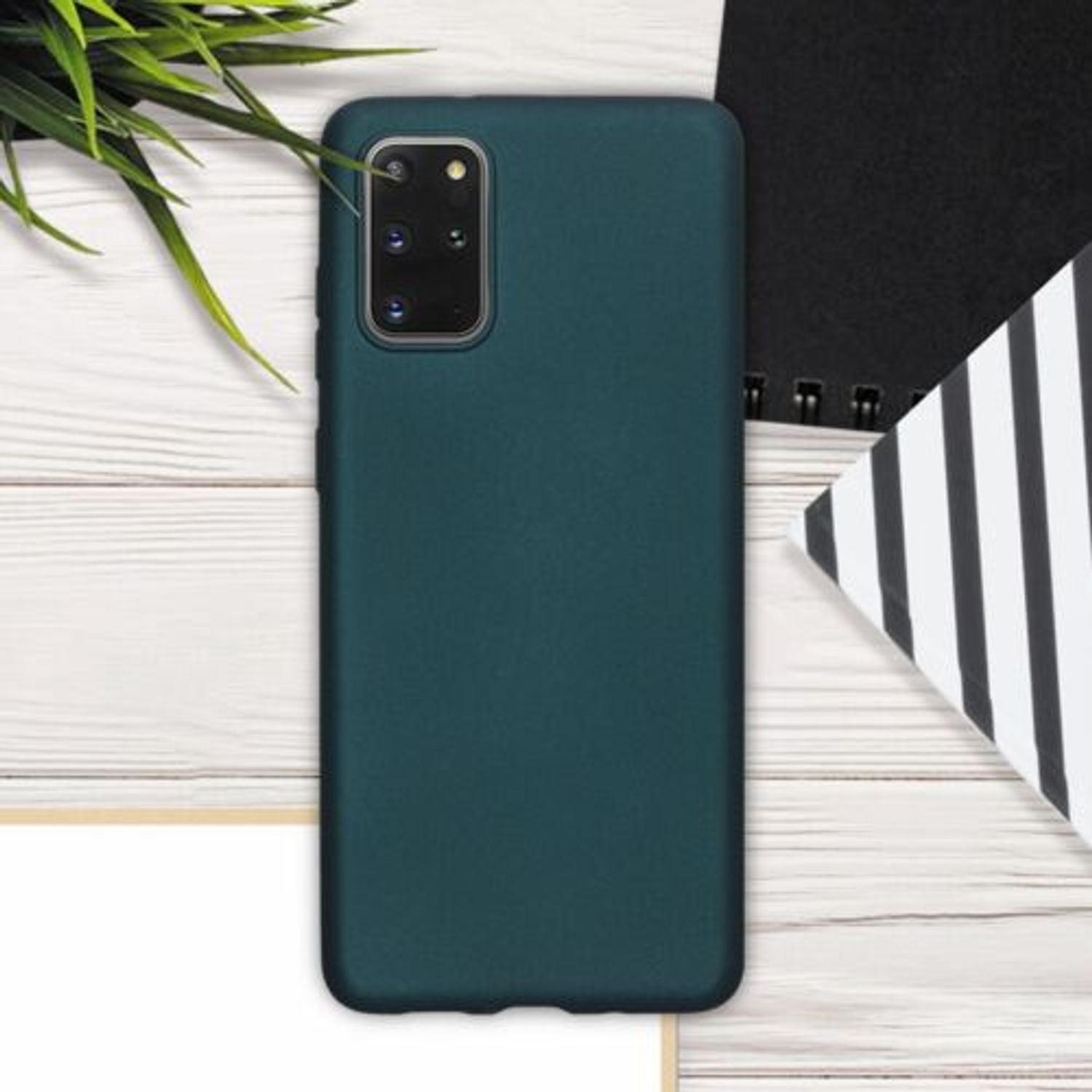 Husa pentru Samsung Galaxy S20 Plus, Silicon, Verde, 51220.14 fotografia produsului View 3 L