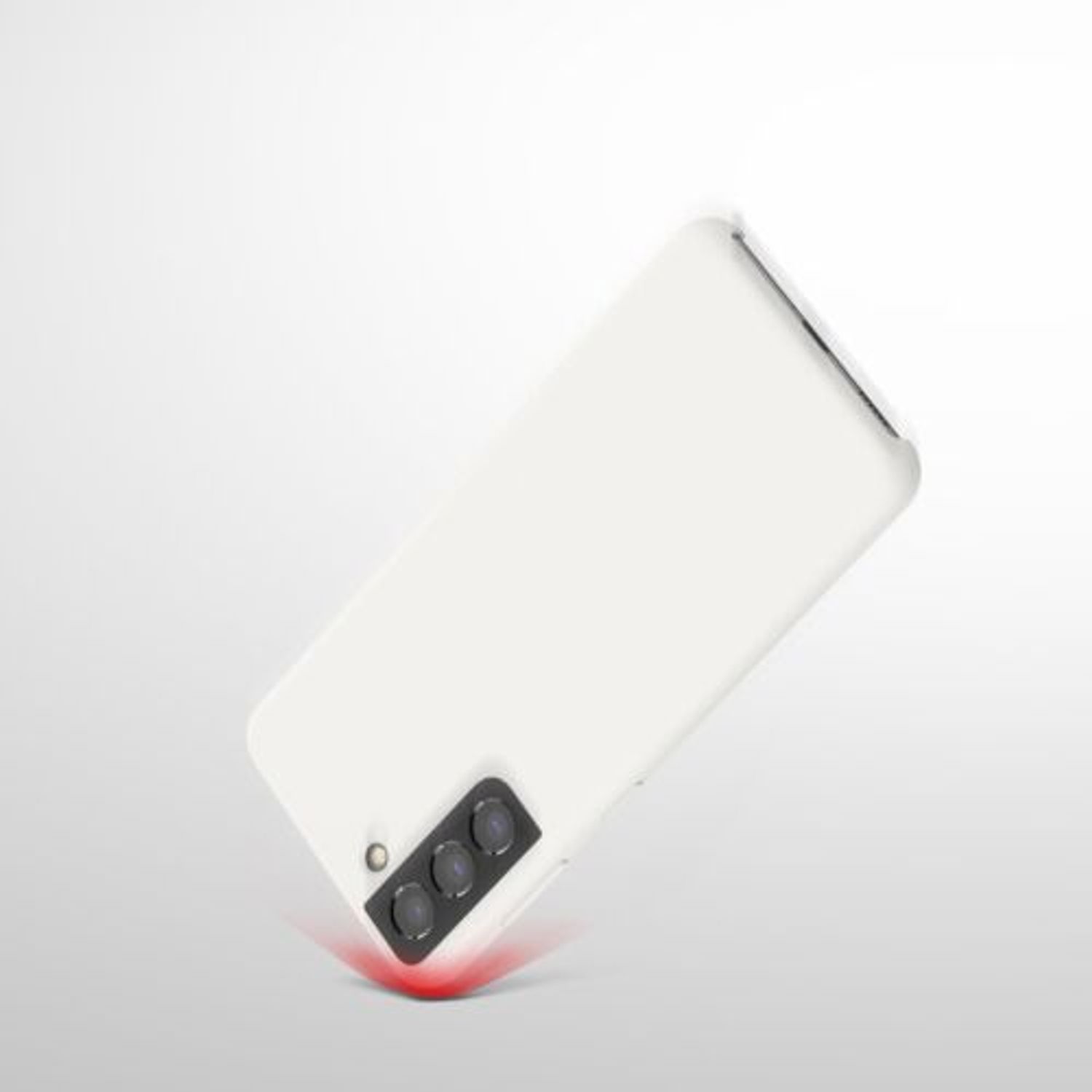 Husa pentru Samsung Galaxy S21, Silicon, Alb, 54056.48 fotografia produsului View 9 L