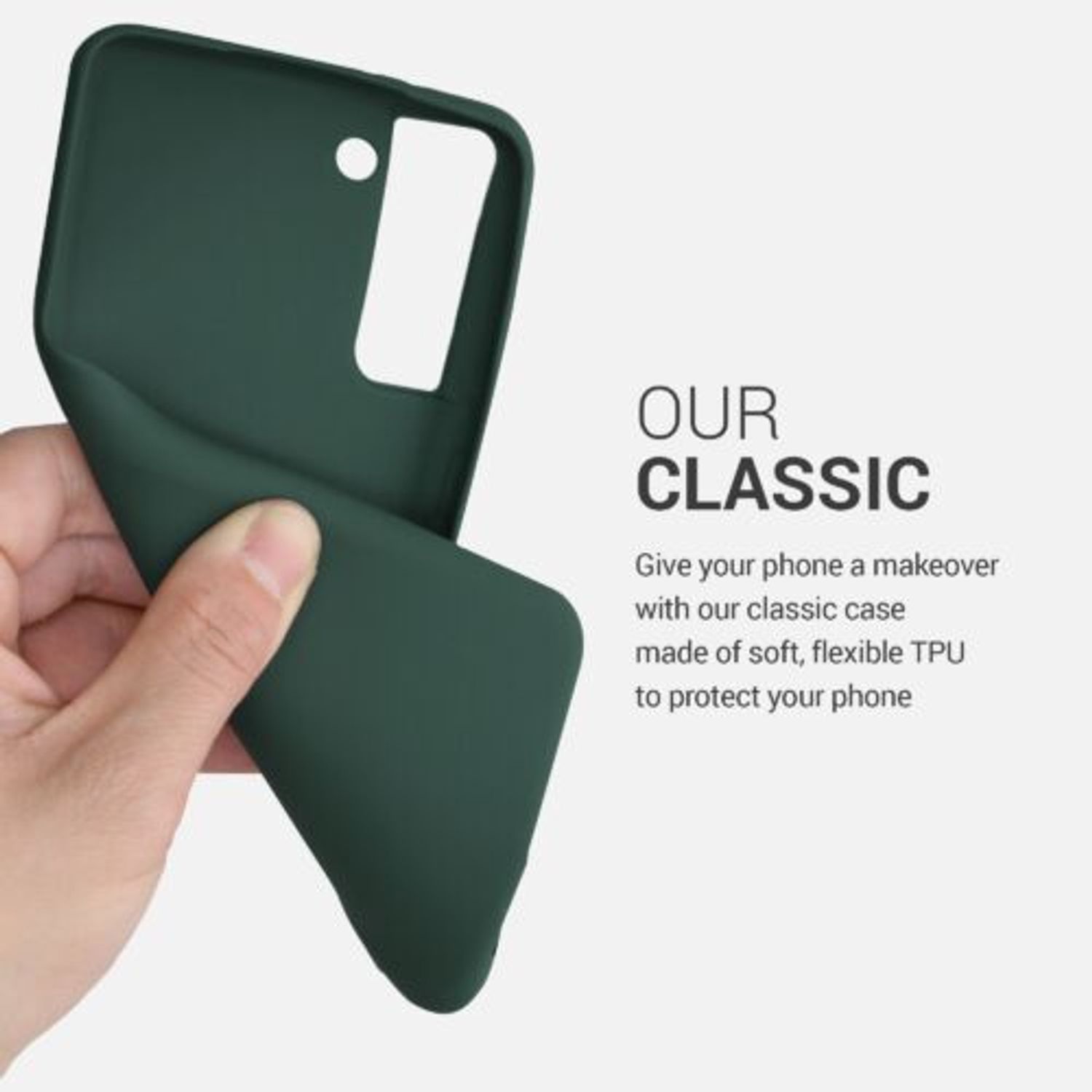Husa pentru Samsung Galaxy S21 Plus, Silicon, Verde, 54065.169 fotografia produsului View 4 L