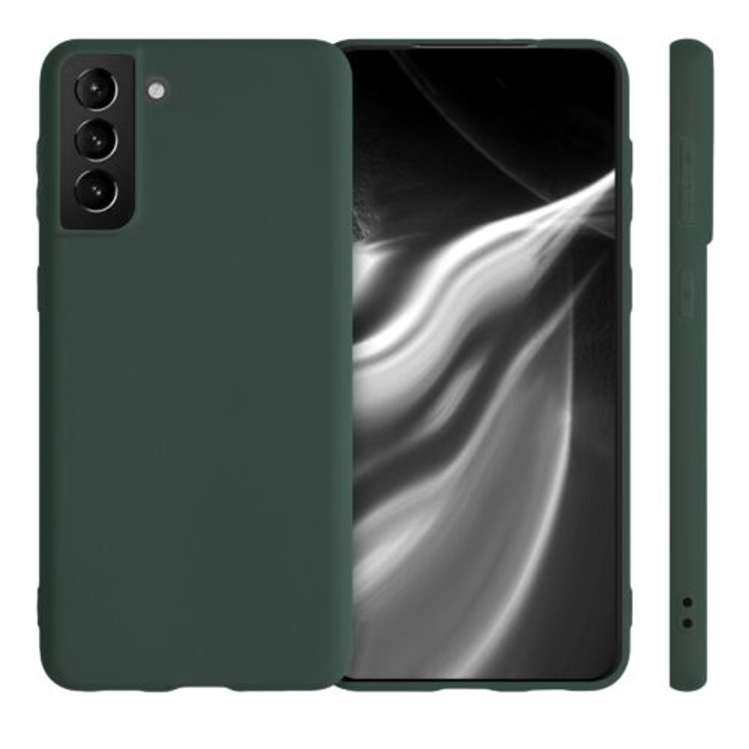 Husa pentru Samsung Galaxy S21 Plus, Silicon, Verde, 54065.169 fotografia produsului View 2 L