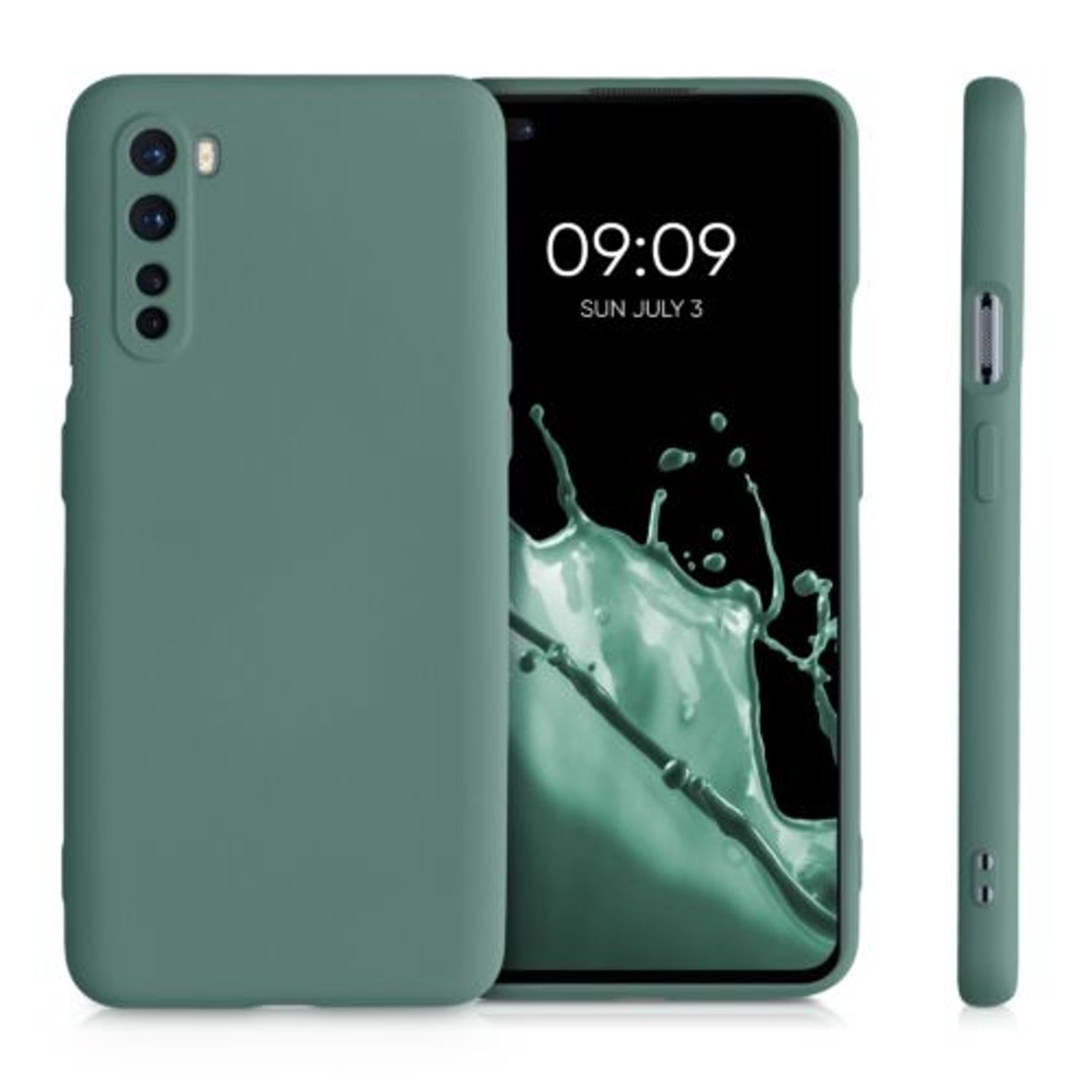 Husa pentru OnePlus Nord, Silicon, Verde, 55343.166 fotografia produsului View 2 L