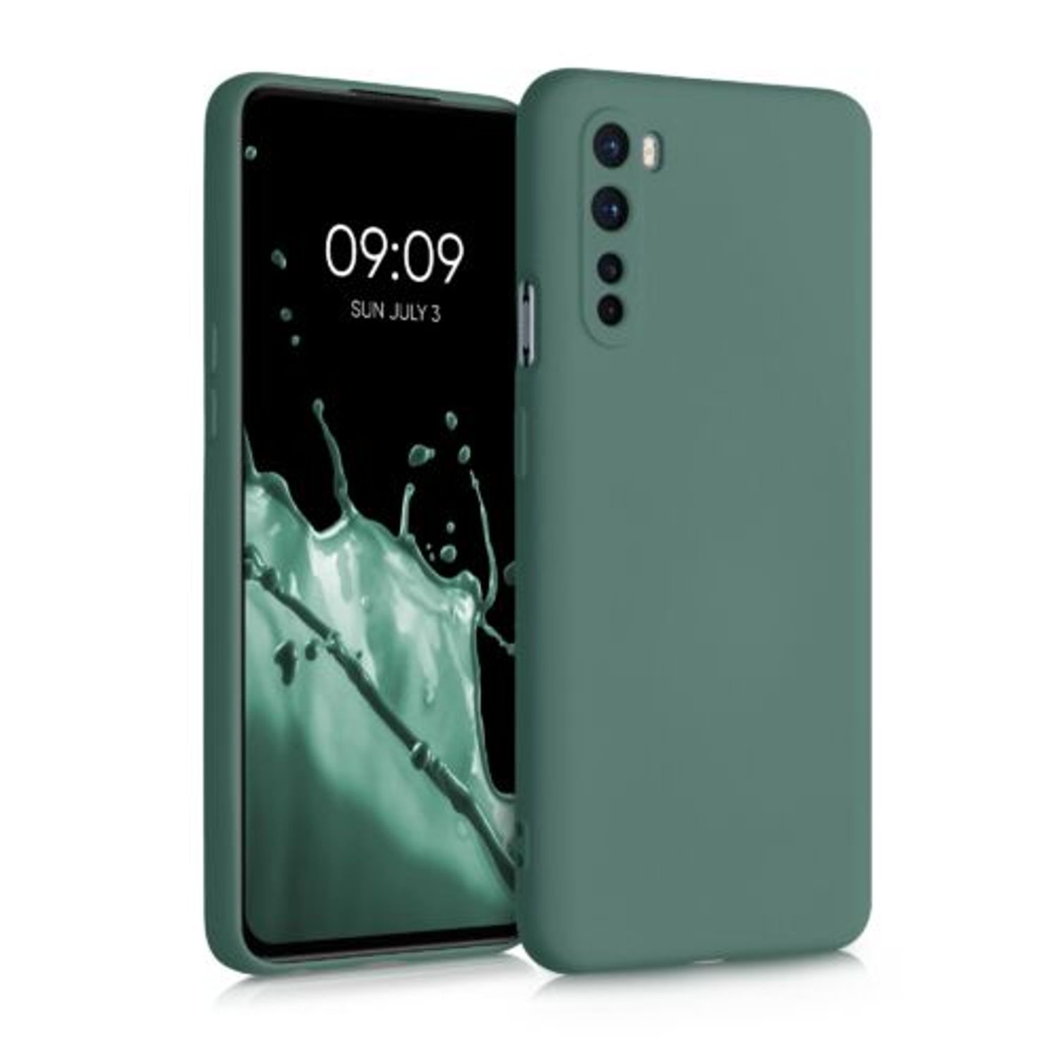 Husa pentru OnePlus Nord, Silicon, Verde, 55343.166 fotografia produsului