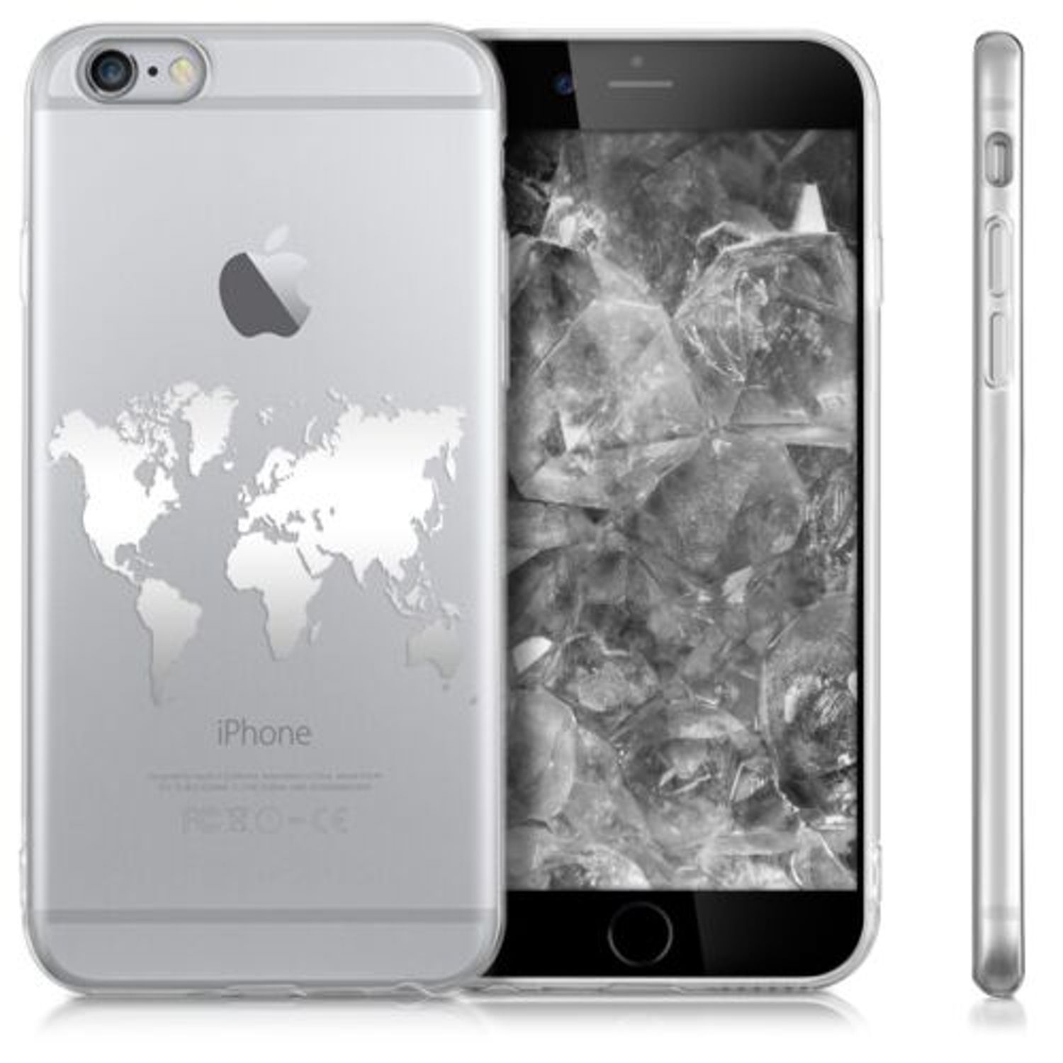 Husa pentru Apple iPhone 6/iPhone 6s, Silicon, Silver, 39429.21 fotografia produsului View 2 L