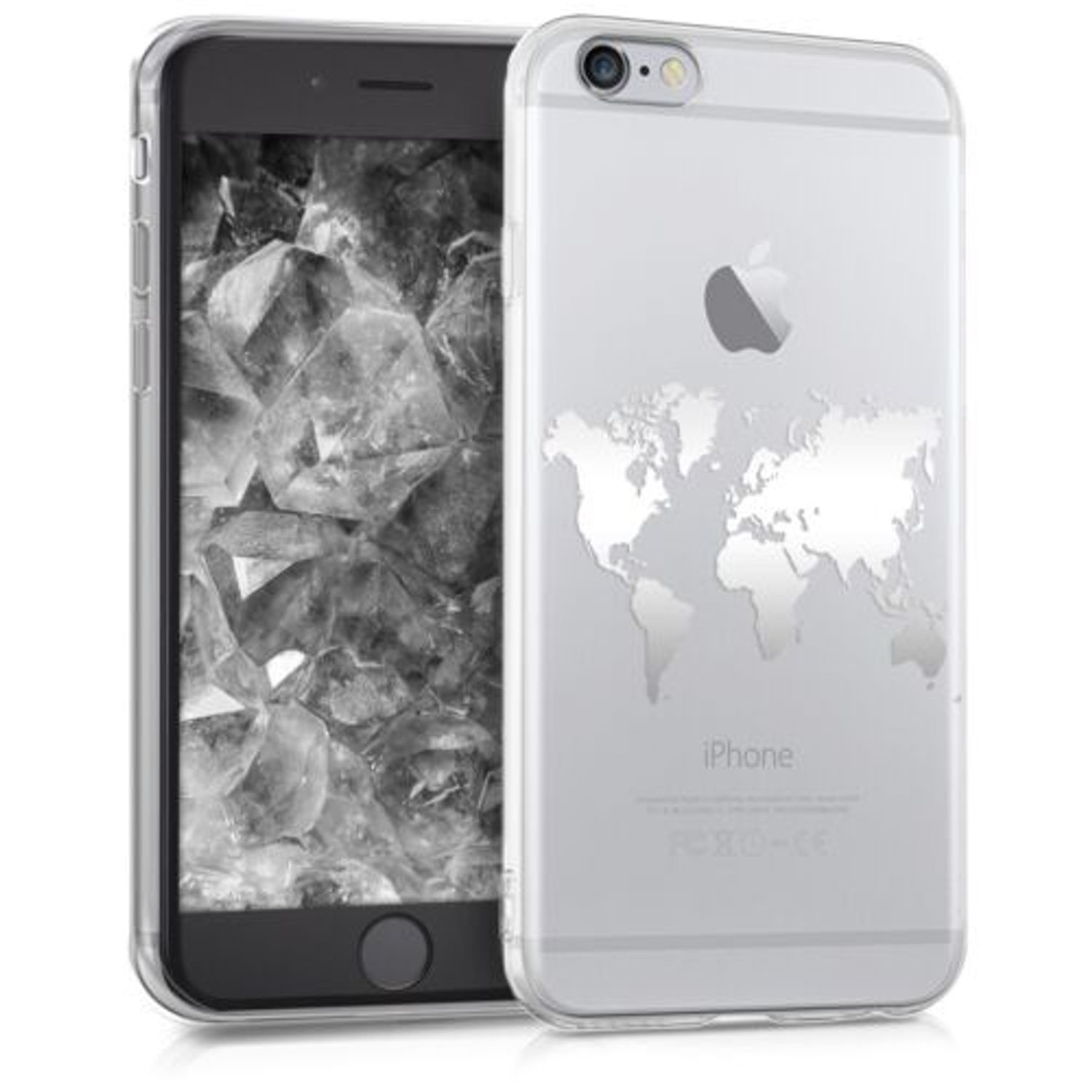 Husa pentru Apple iPhone 6/iPhone 6s, Silicon, Silver, 39429.21 fotografia produsului